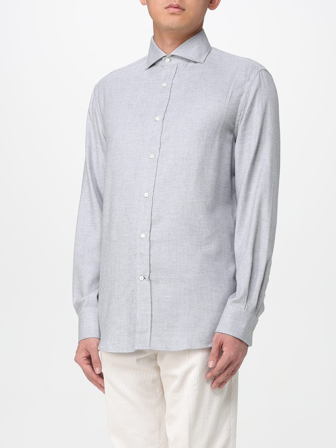 BRUNELLO CUCINELLI SHIRT: Shirt men Brunello Cucinelli, Grey - Img 4