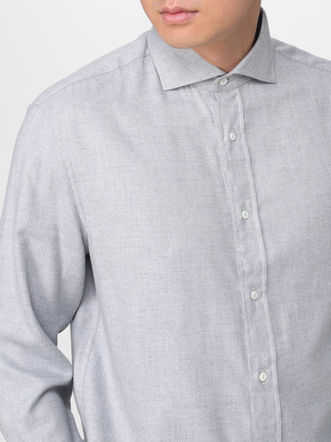 BRUNELLO CUCINELLI SHIRT: Shirt men Brunello Cucinelli, Grey - Img 5