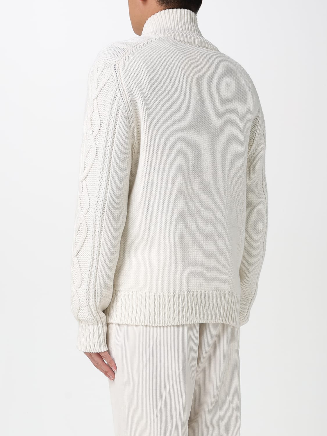 BRUNELLO CUCINELLI SWEATER: Cardigan men Brunello Cucinelli, White - Img 3