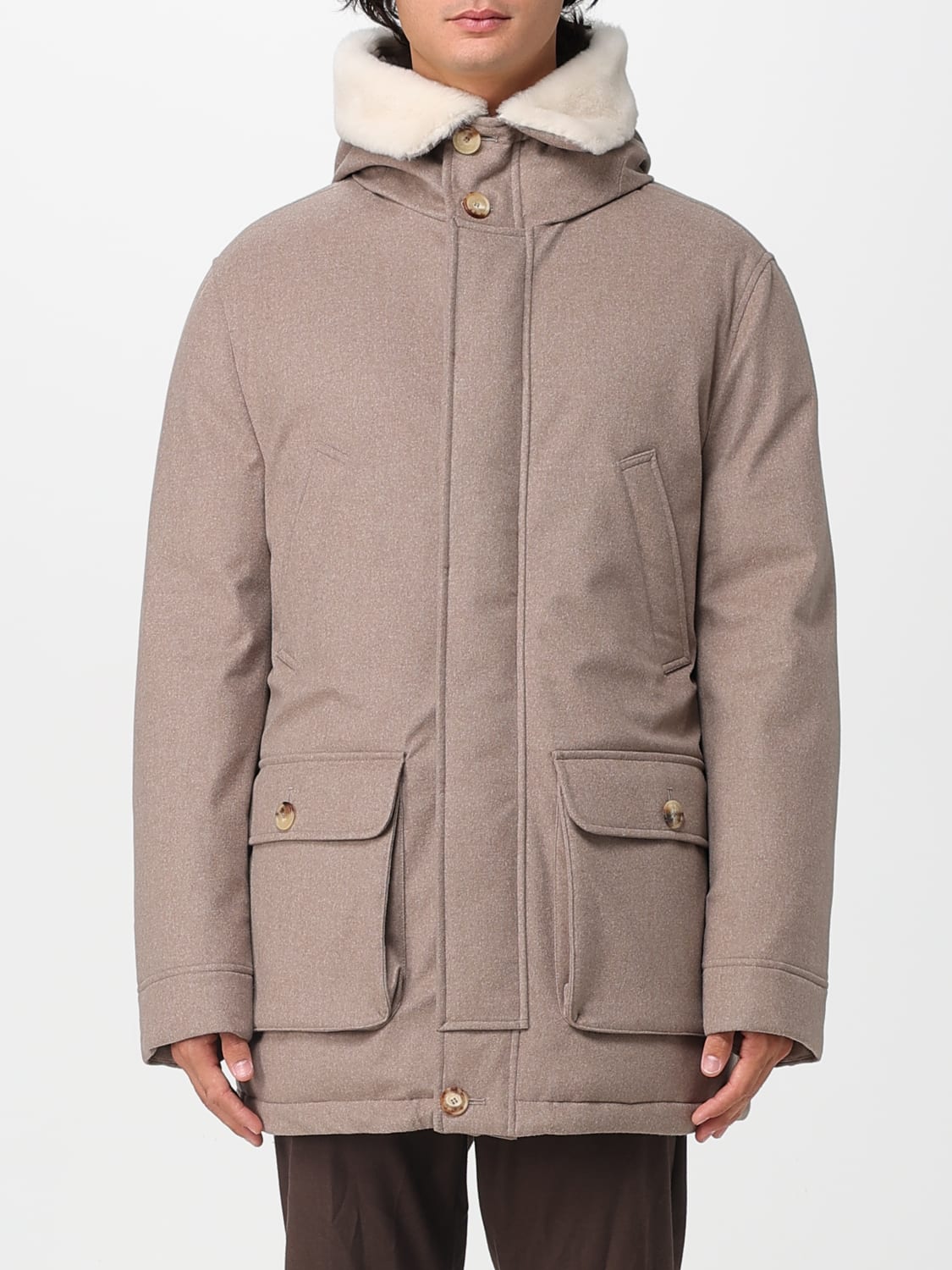 BRUNELLO CUCINELLI COAT: Jacket men Brunello Cucinelli, Beige - Img 1