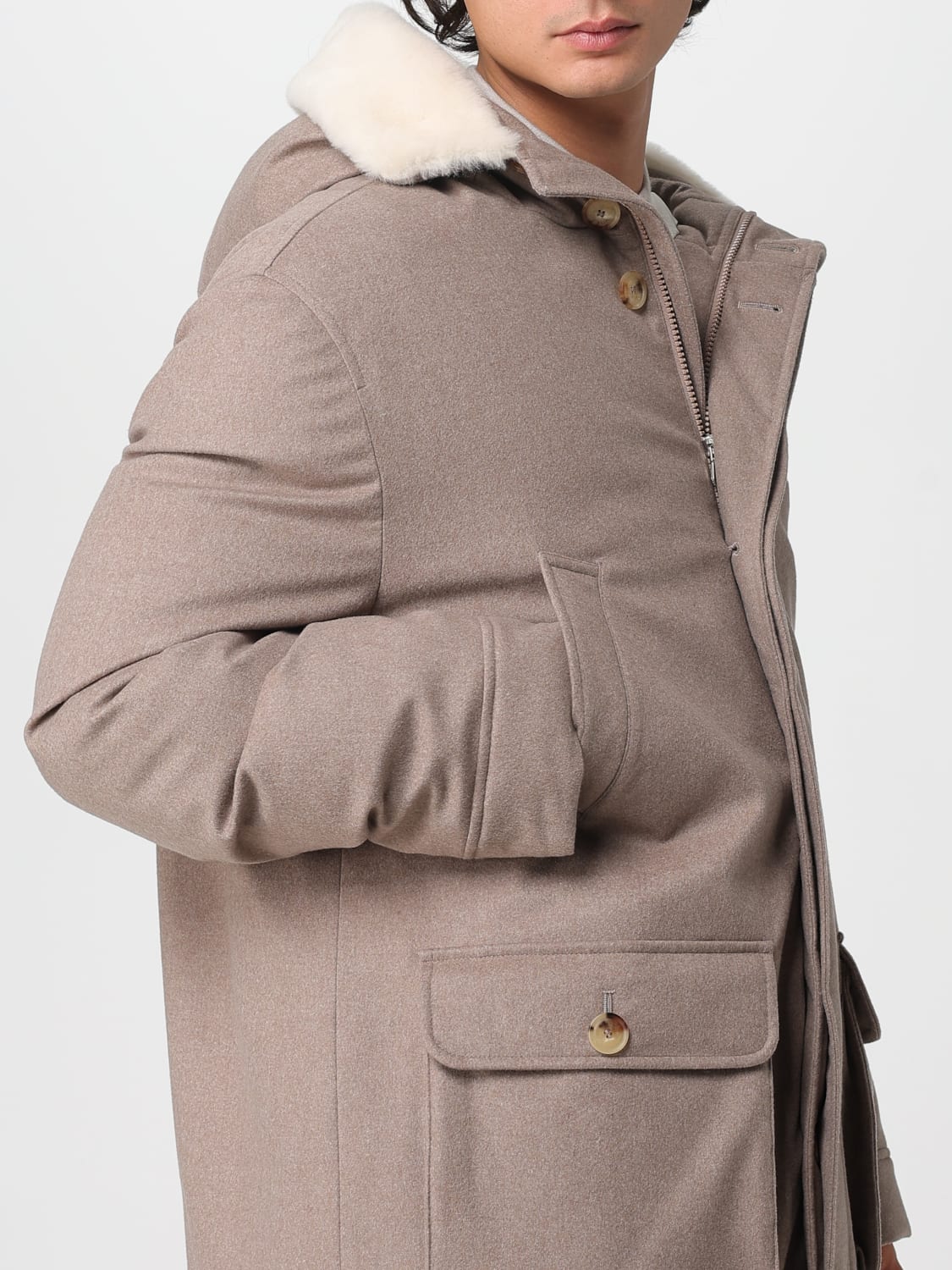 BRUNELLO CUCINELLI COAT: Jacket men Brunello Cucinelli, Beige - Img 5