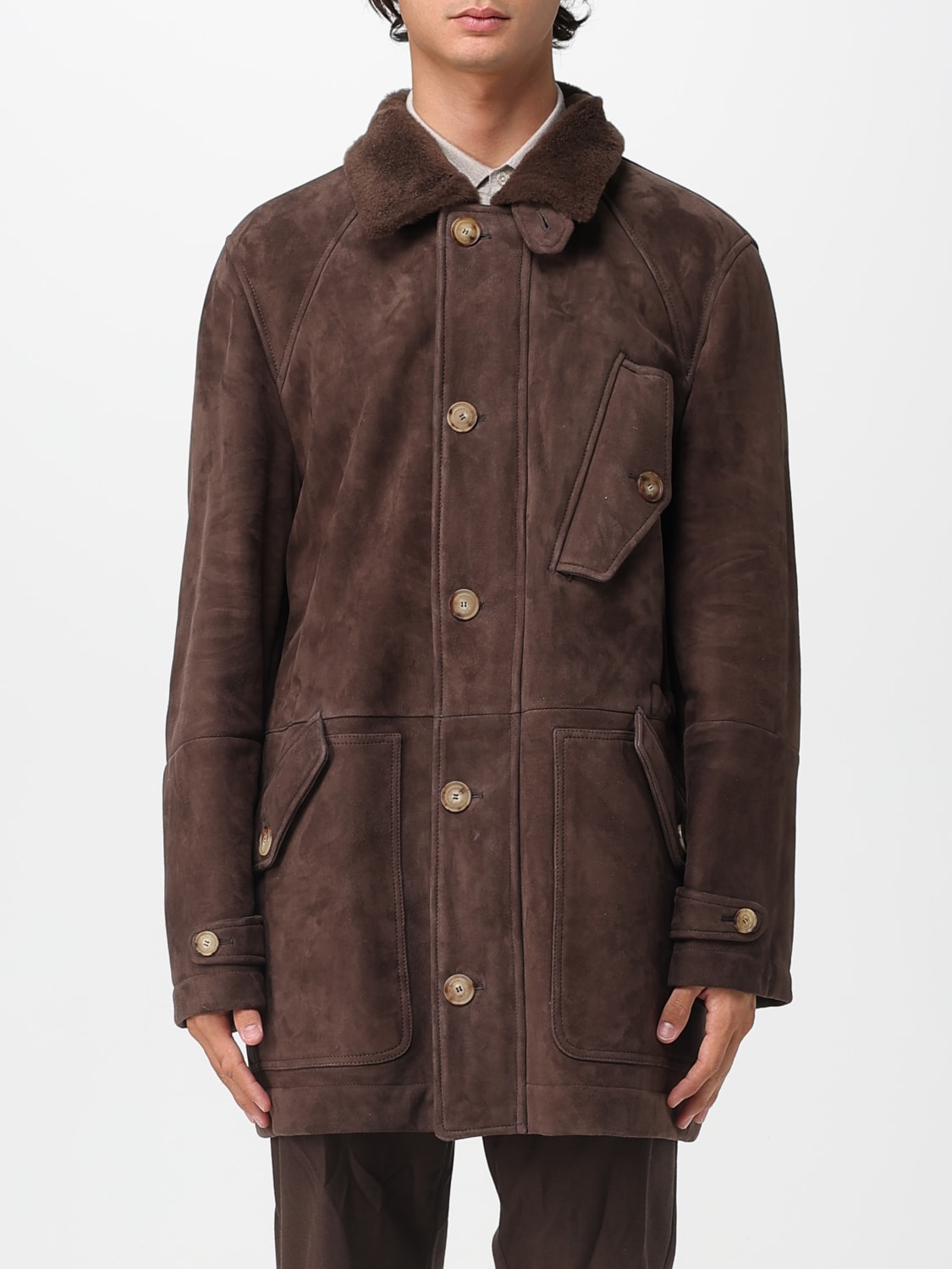 BRUNELLO CUCINELLI COAT: Jacket men Brunello Cucinelli, Brown - Img 1
