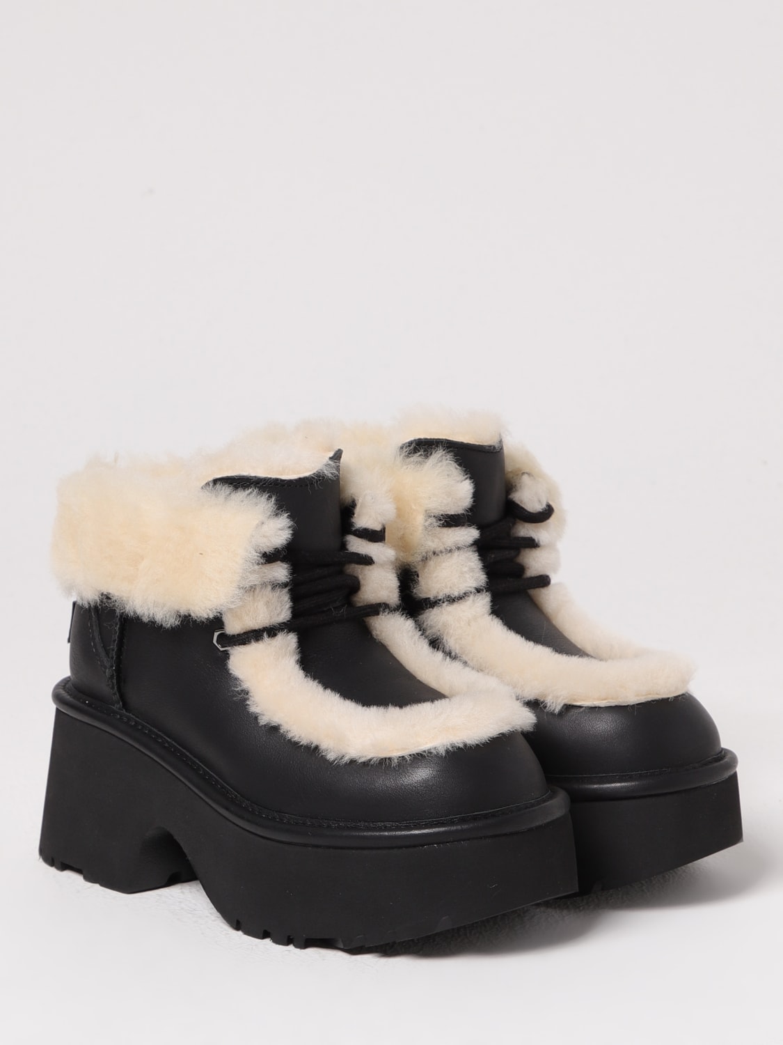 UGG BOOTS: Flat ankle boots woman UGG, Black - Img 2