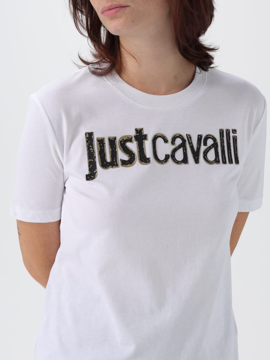 JUST CAVALLI T-SHIRT: T-shirt femme Just Cavalli, Blanc - Img 3