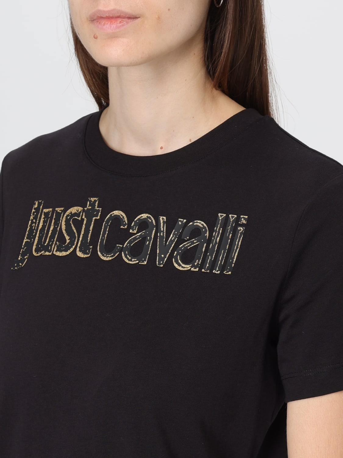 JUST CAVALLI T-SHIRT: T-shirt woman Just Cavalli, Black - Img 3