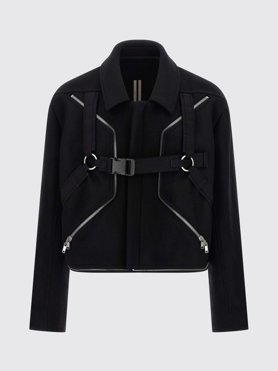 RICK OWENS COAT: Trench coat men Rick Owens, Black - Img 2