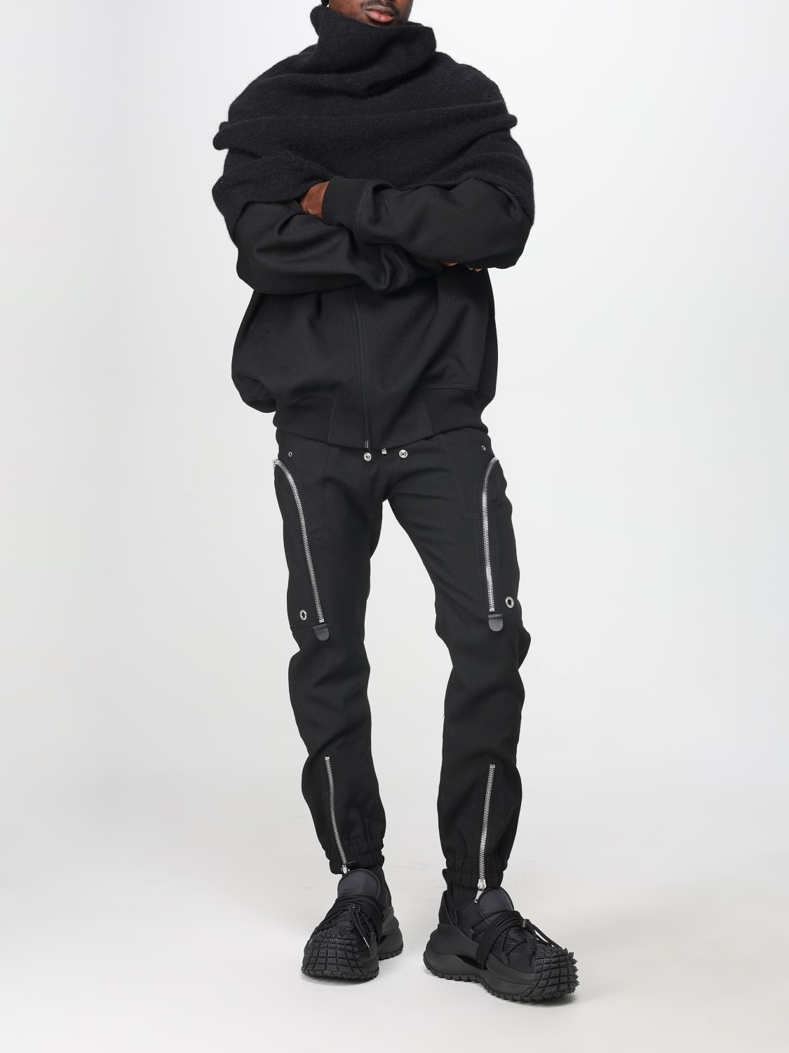 RICK OWENS SCARF: Jacket men Rick Owens, Black - Img 2