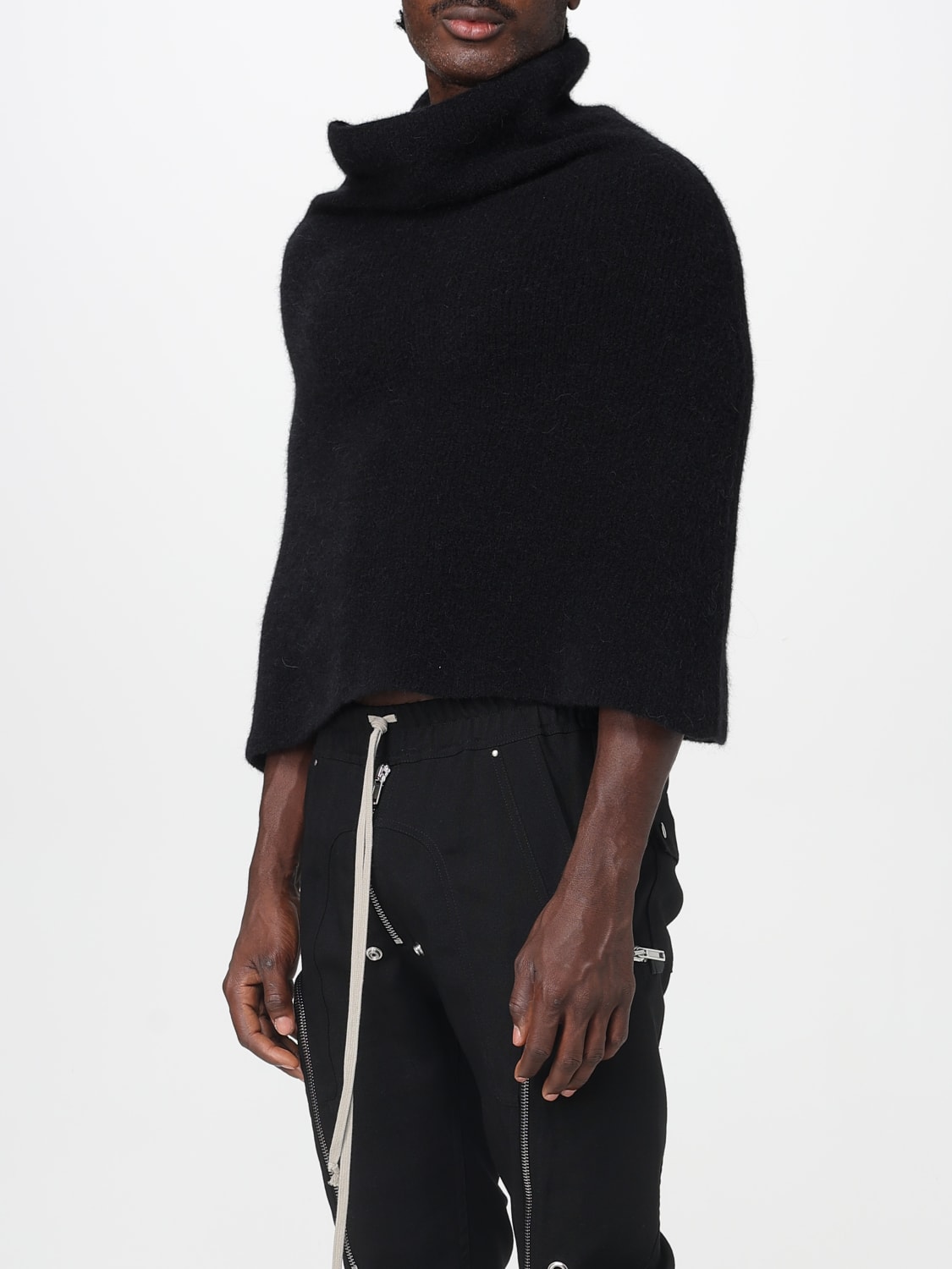 RICK OWENS SCARF: Jacket men Rick Owens, Black - Img 4