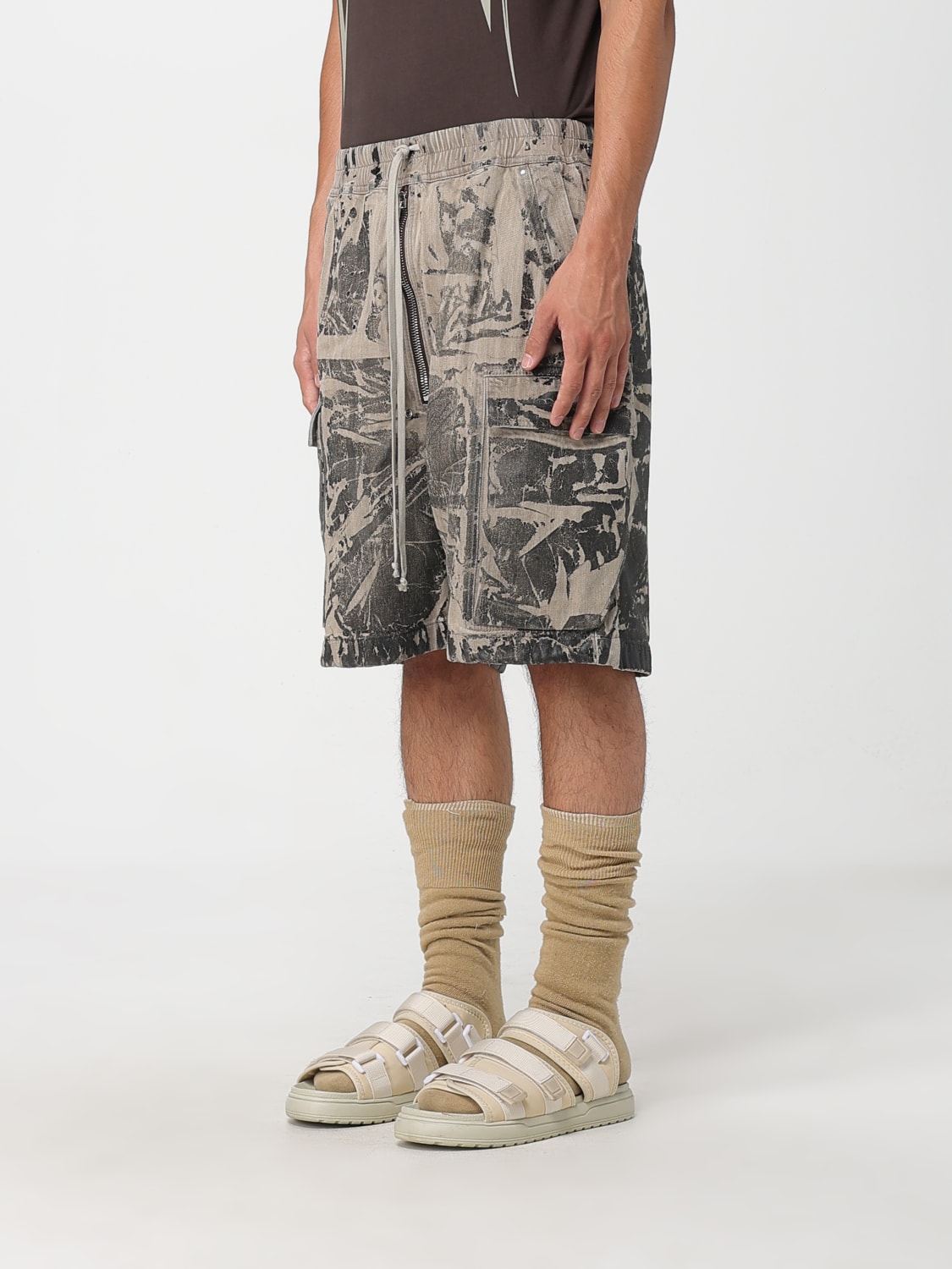 RICK OWENS DRKSHDW SHORTS: Shorts herren Rick Owens Drkshdw, Beige - Img 4