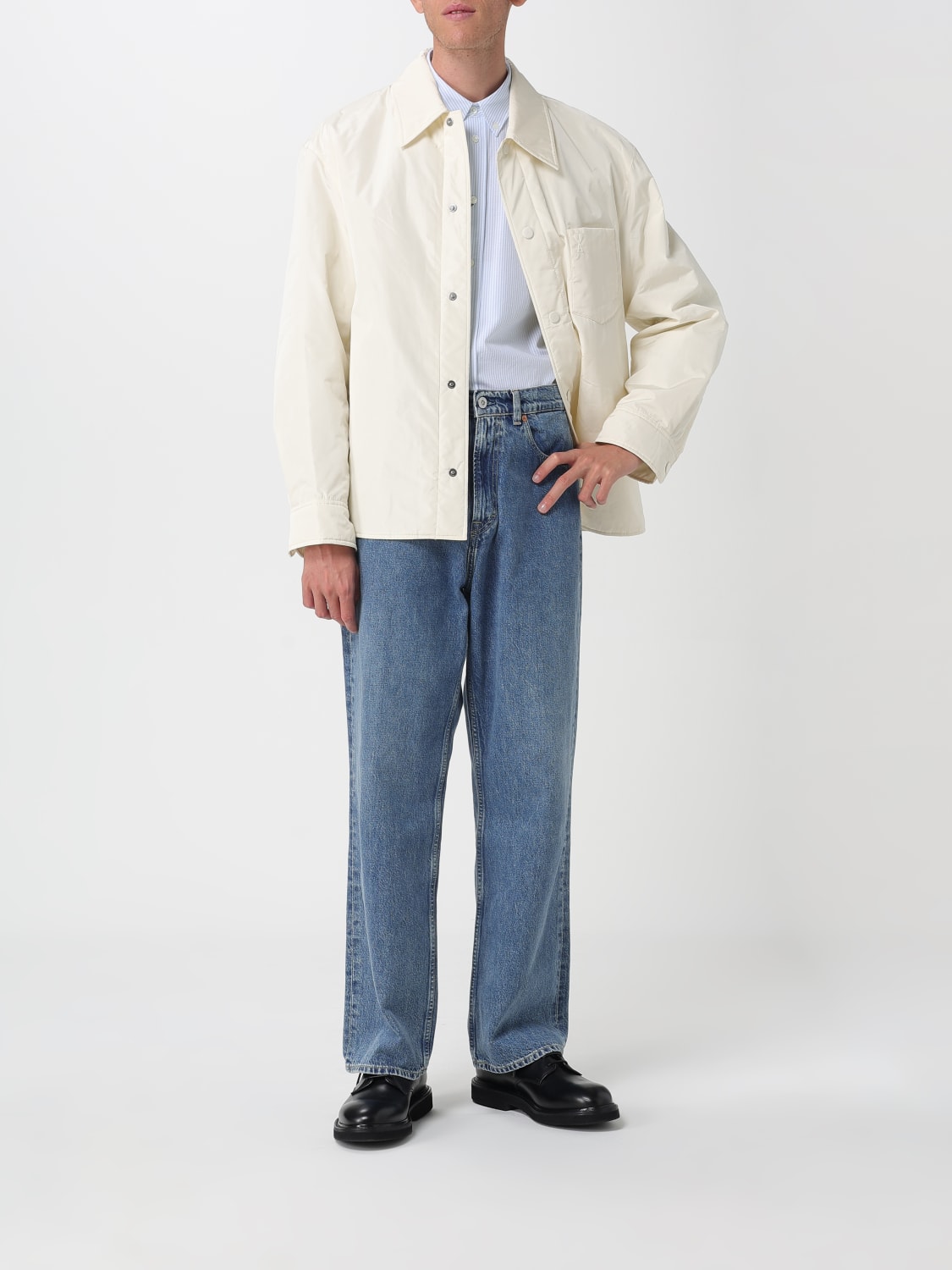 AMI PARIS GIACCA: Overshirt Ami Paris in nylon , Bianco - Img 2