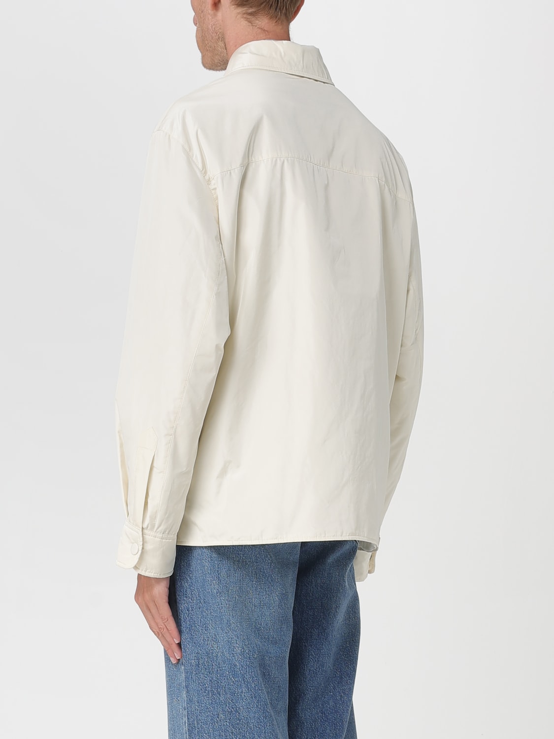 AMI PARIS GIACCA: Overshirt Ami Paris in nylon , Bianco - Img 3