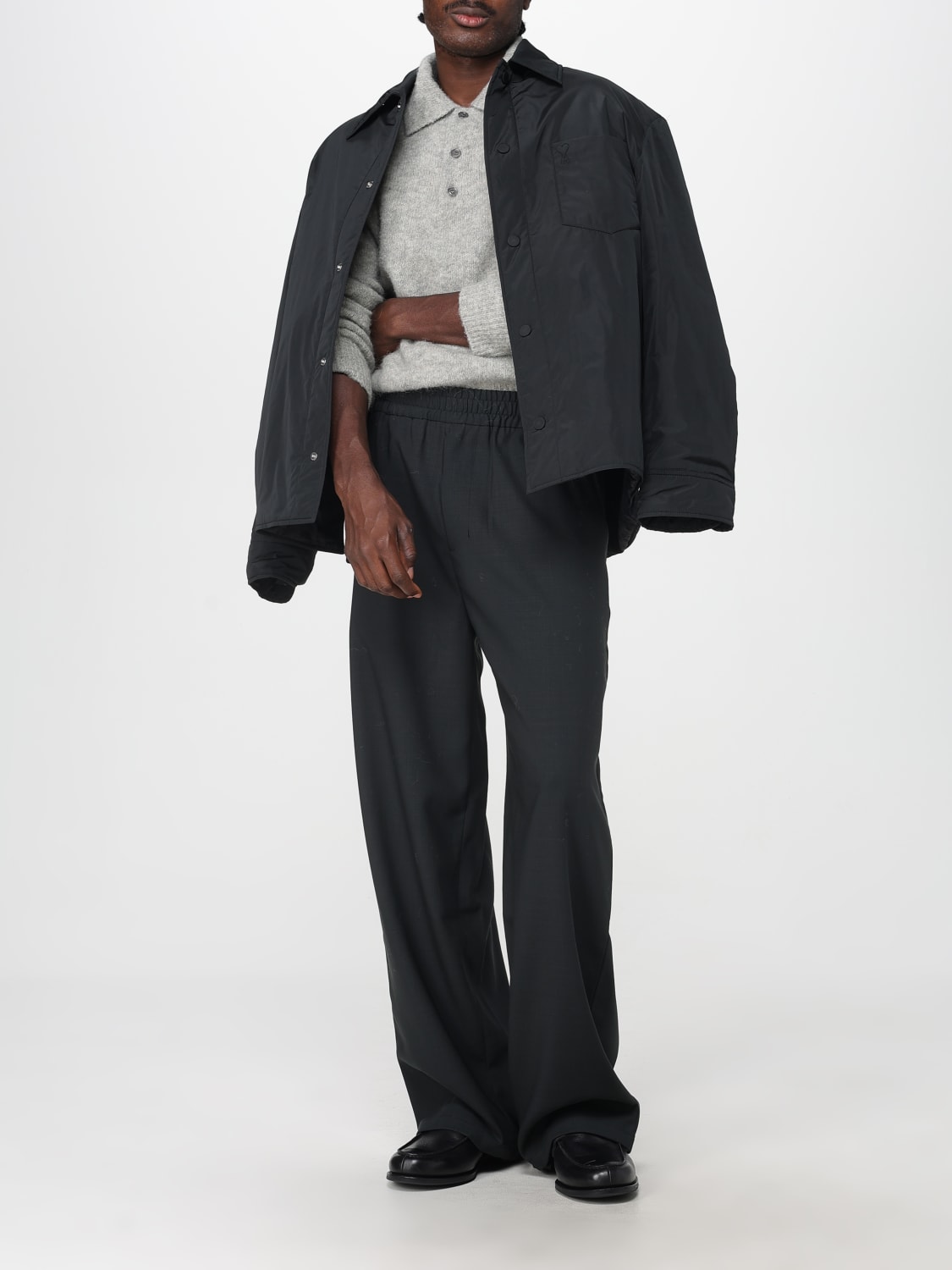 AMI PARIS JACKET: Shirt men Ami Paris, Black - Img 2