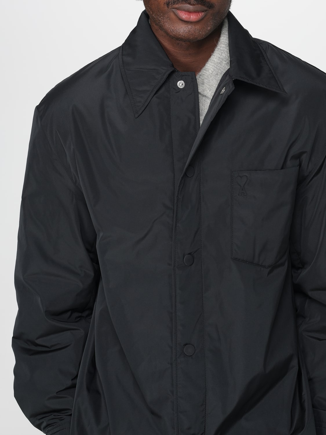 AMI PARIS JACKET: Shirt men Ami Paris, Black - Img 5