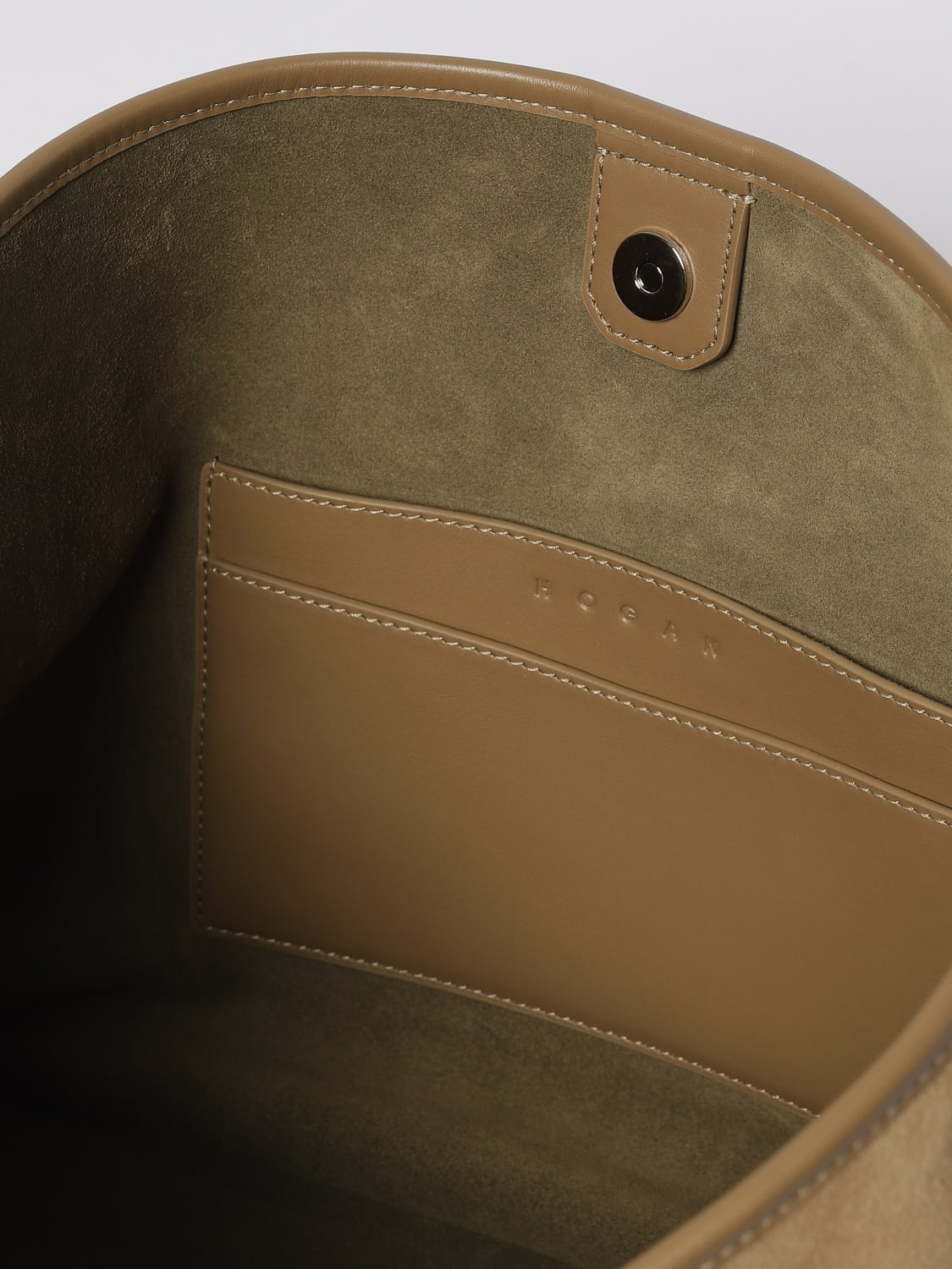 HOGAN SAC PORTÉ ÉPAULE: Sac porté main femme Hogan, Gris - Img 4