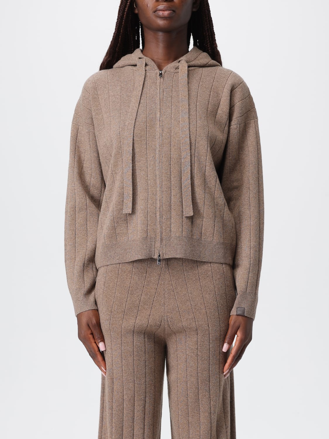 MAX MARA SWEATSHIRT: Sweater woman Max Mara, Beige - Img 1