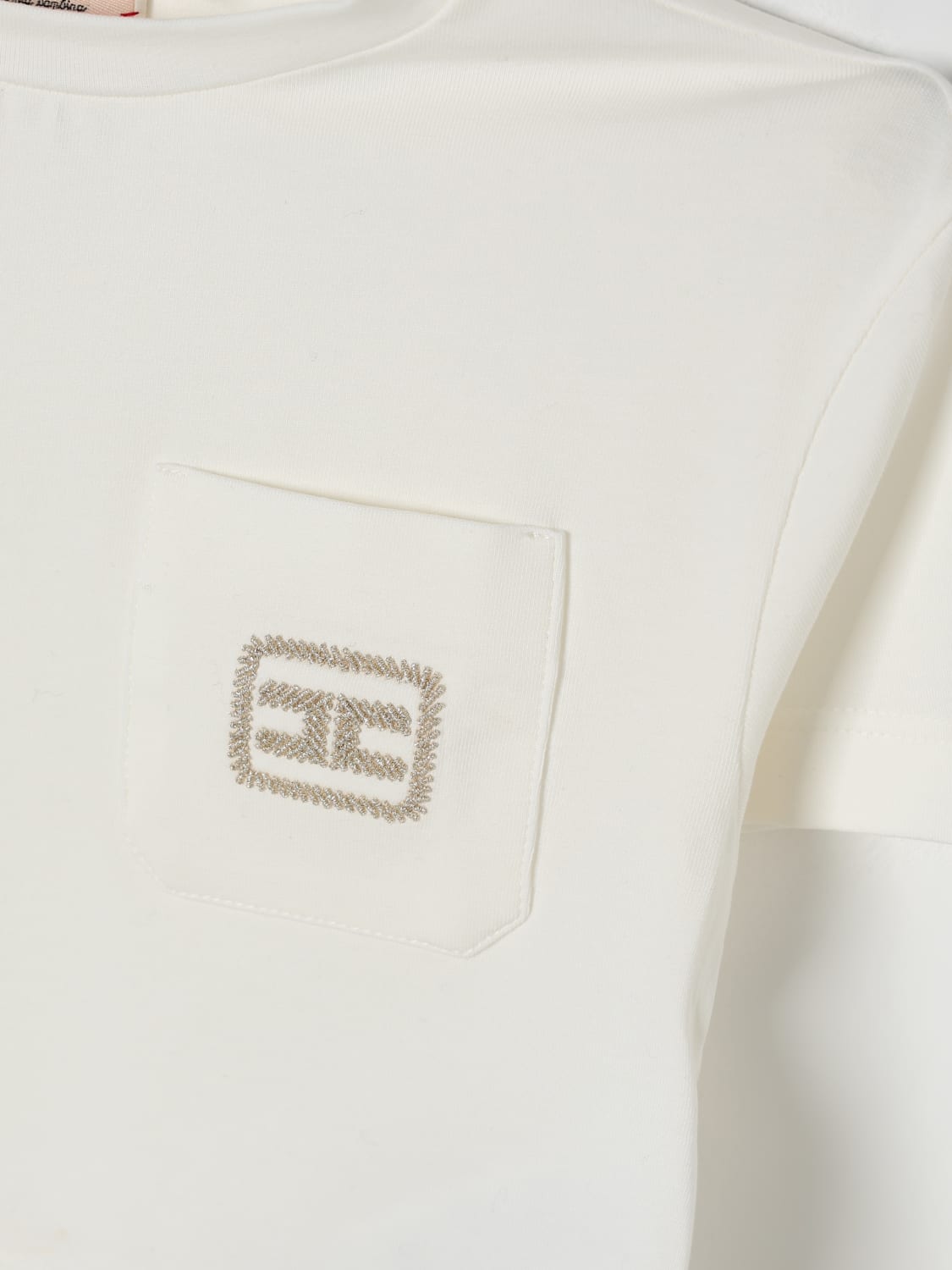 ELISABETTA FRANCHI LA MIA BAMBINA T-SHIRT: T-shirt kids Elisabetta Franchi La Mia Bambina, Ivory - Img 3