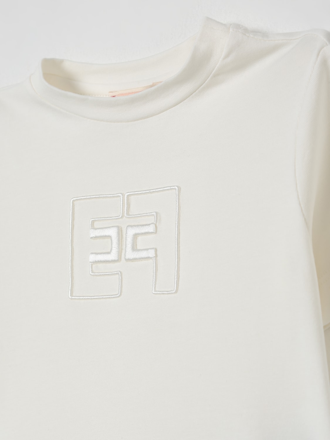 ELISABETTA FRANCHI LA MIA BAMBINA T-SHIRT: T-shirt kids Elisabetta Franchi La Mia Bambina, Yellow Cream - Img 3