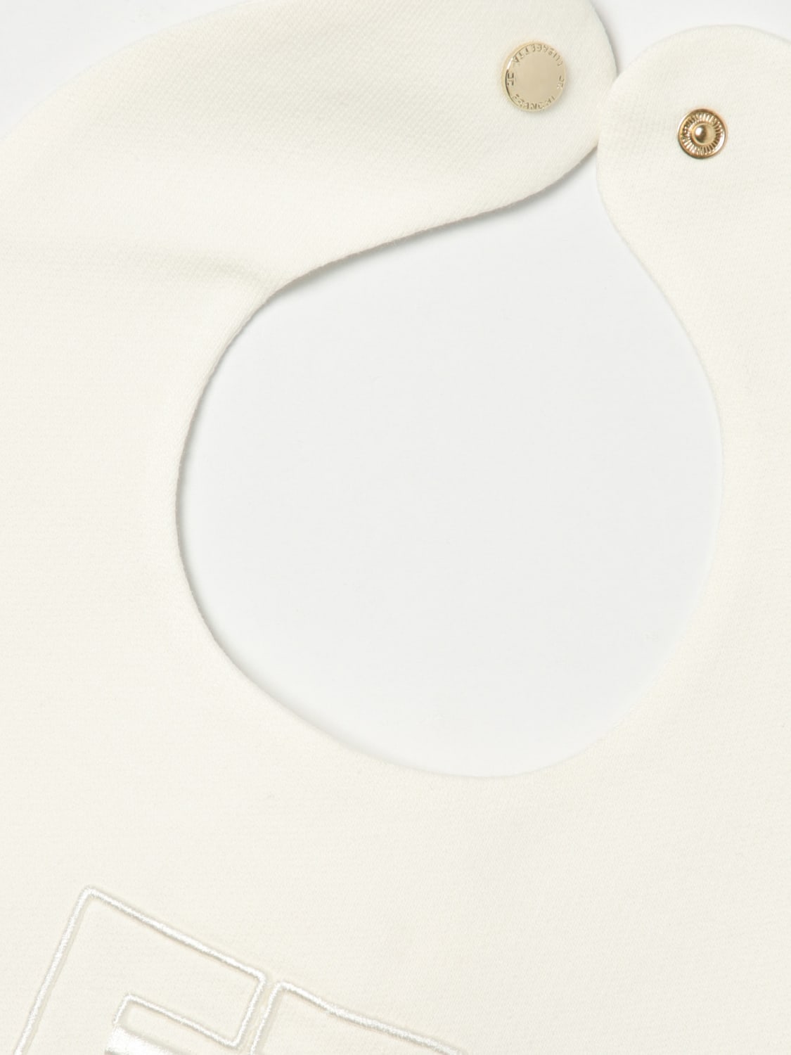 ELISABETTA FRANCHI LA MIA BAMBINA BAVAGLINO: Bavaglino con logo Elisabetta Franchi La Mia Bambina, Avorio - Img 2
