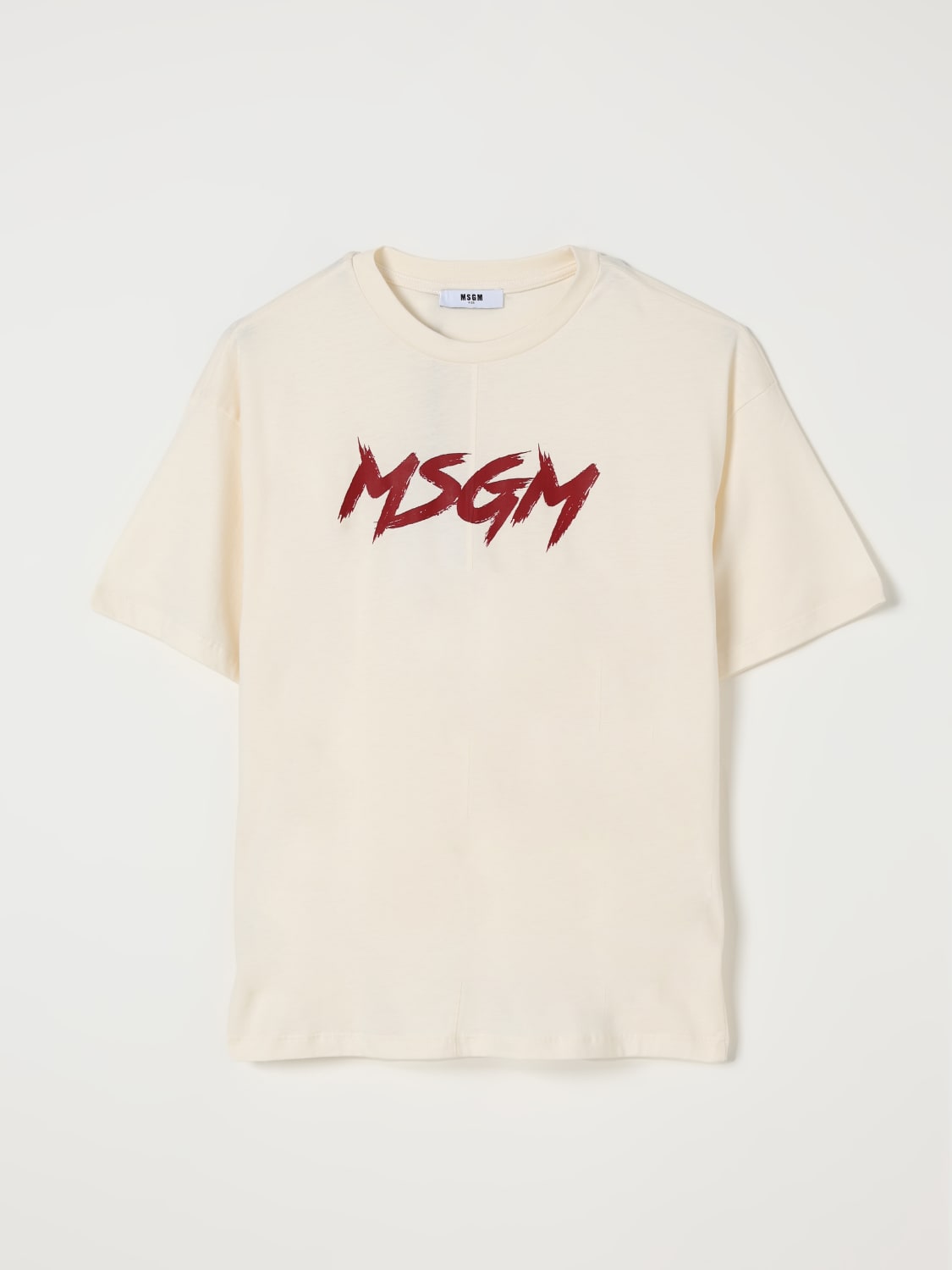 MSGM KIDS Tシャツ: Tシャツ ボーイ MSGM Kids, クリーム - Img 1