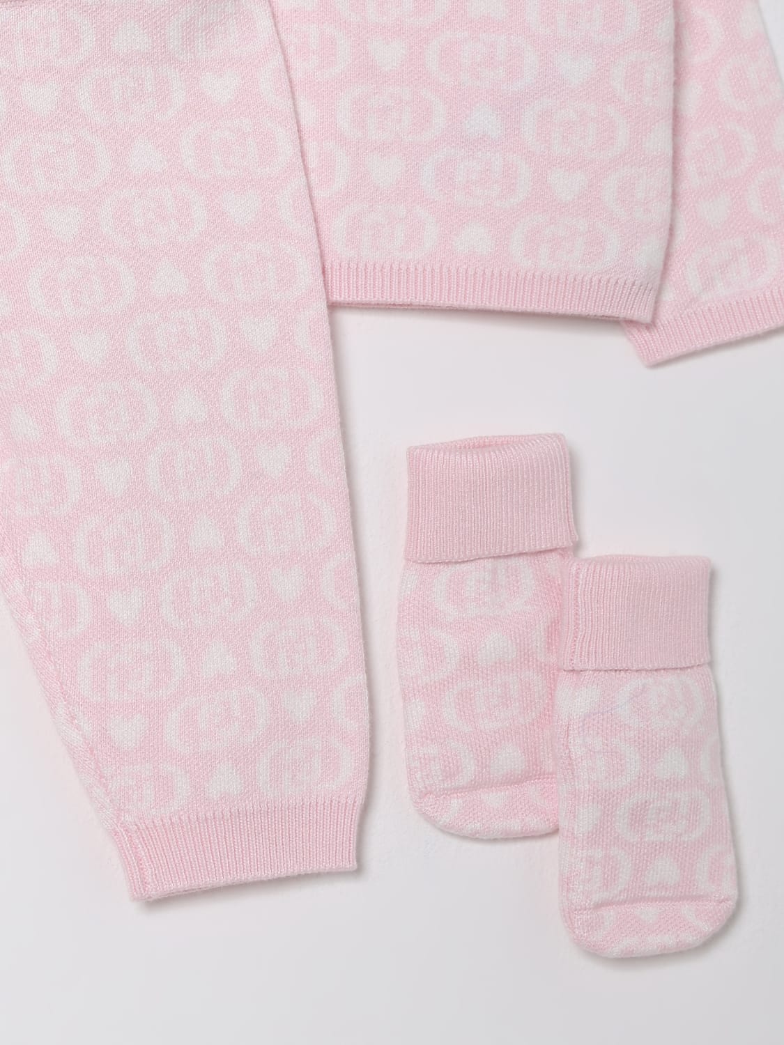 LIU JO COMPLETO: Coordinato in maglia logata Liu Jo, Rosa - Img 3