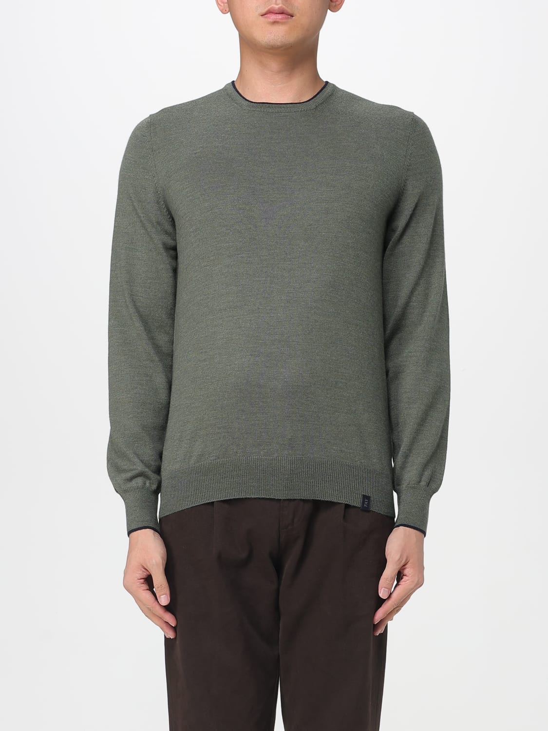 FAY PULL: Pull homme Fay, Vert - Img 1