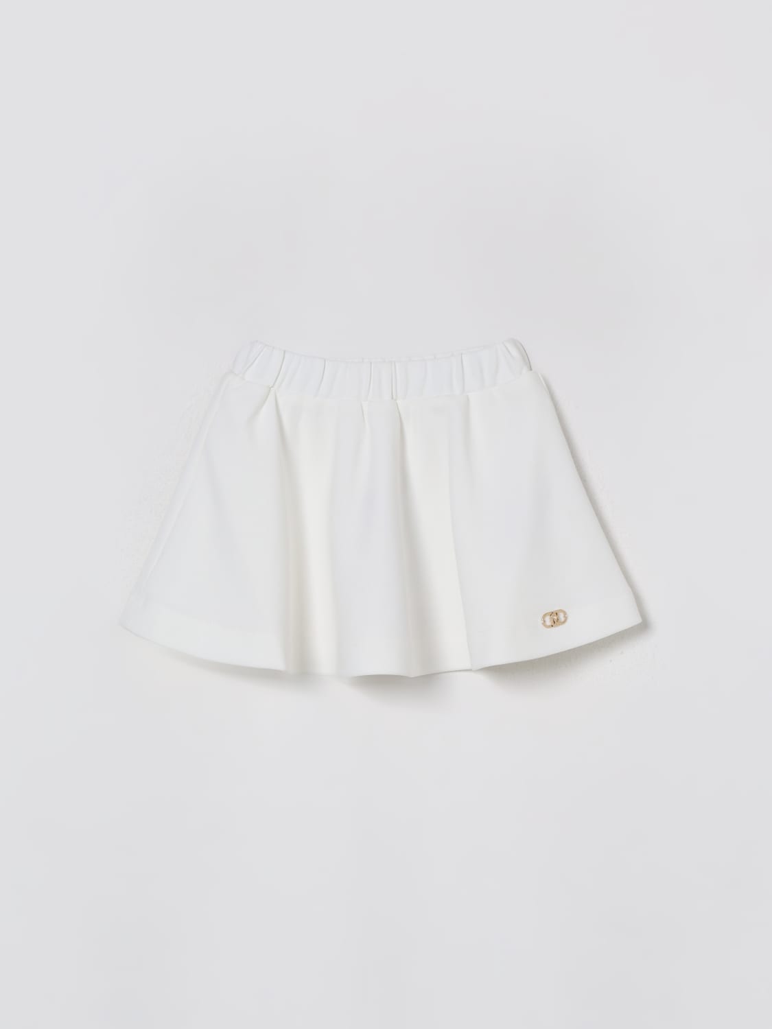 LIU JO GONNA: Gonna mini Liu Jo in crêpe, Bianco - Img 1