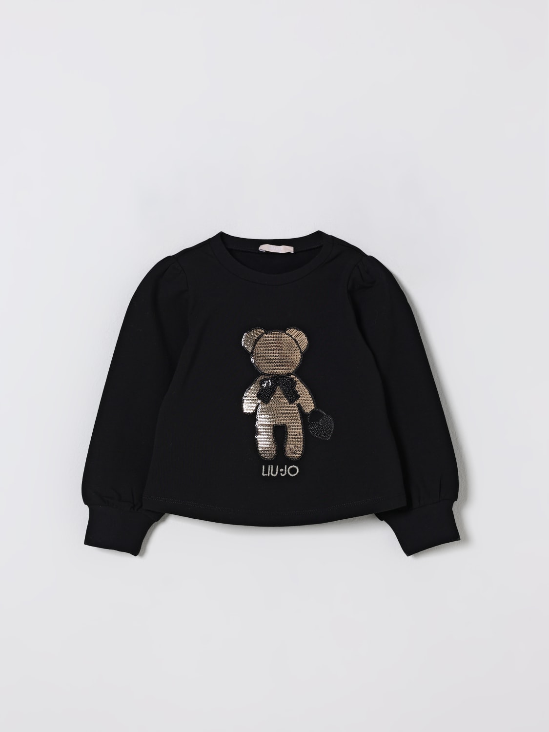 LIU JO SWEATER: Sweater kids Liu Jo, Black - Img 1