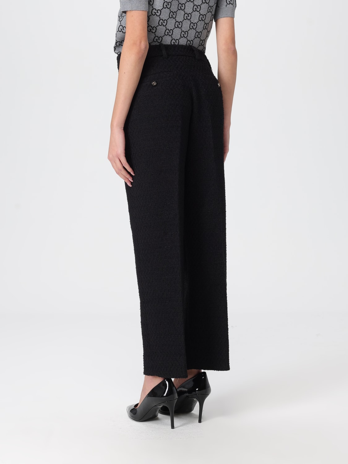 GUCCI PANTS: Pants woman Gucci, Black - Img 3