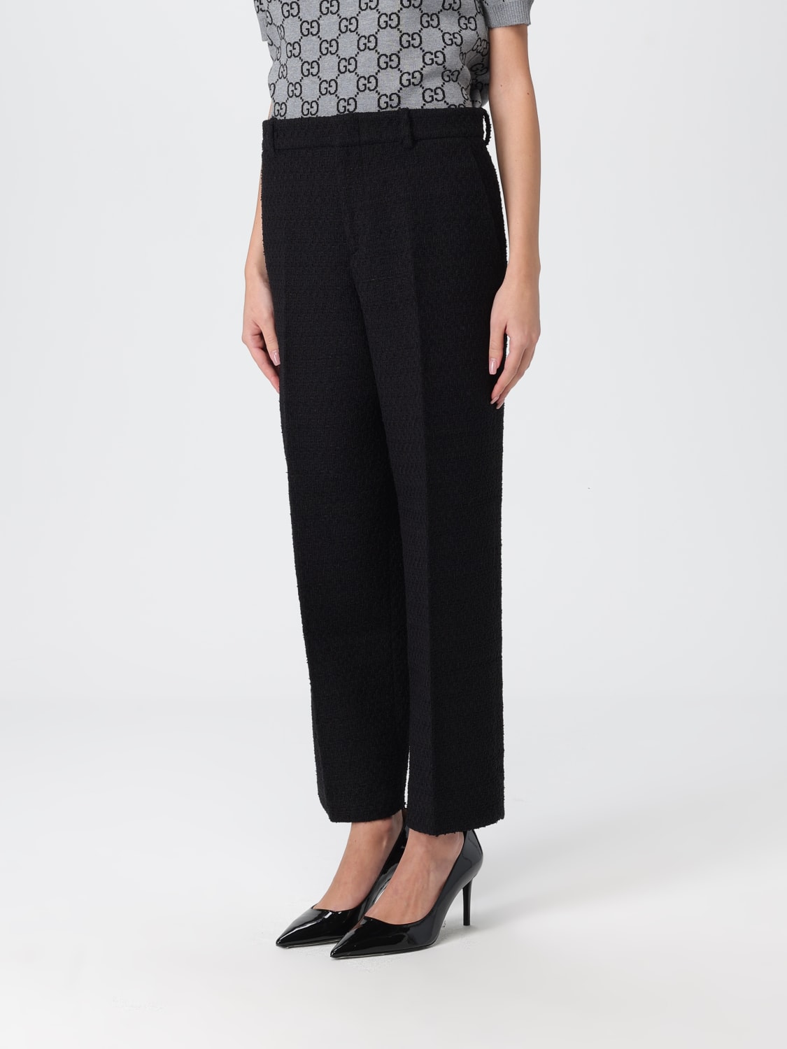 GUCCI PANTS: Pants woman Gucci, Black - Img 4