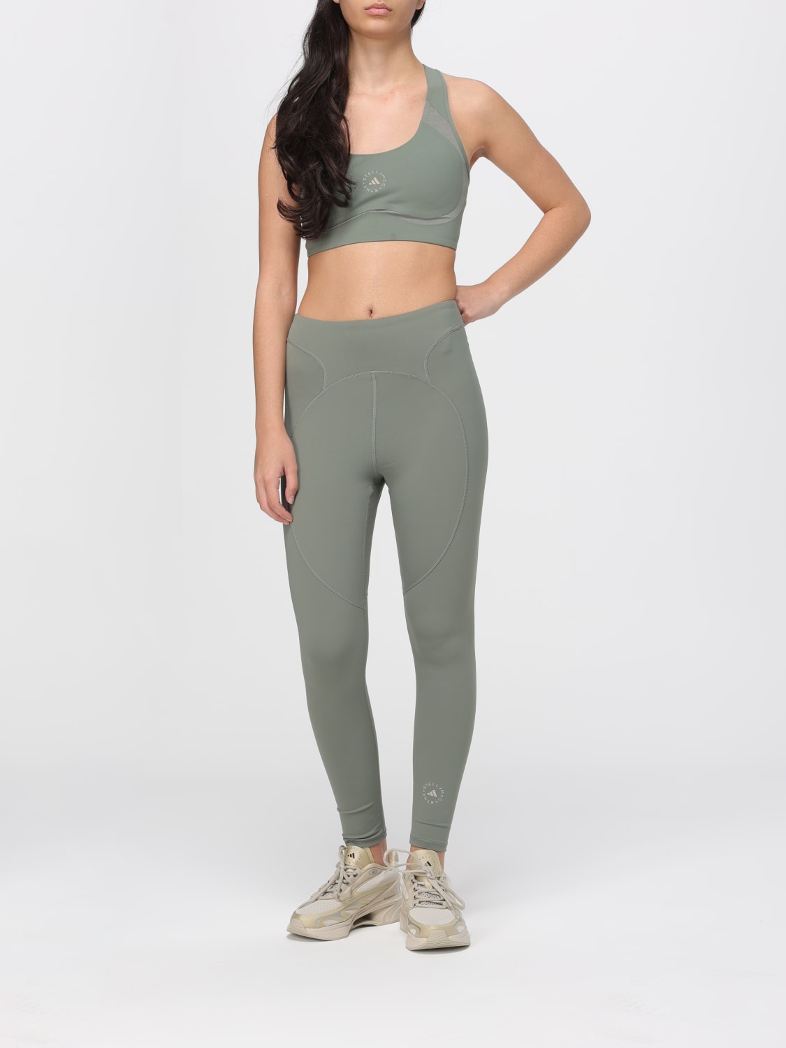ADIDAS BY STELLA MCCARTNEY PANTALON: Pantalon femme Adidas by Stella McCartney, Vert - Img 2
