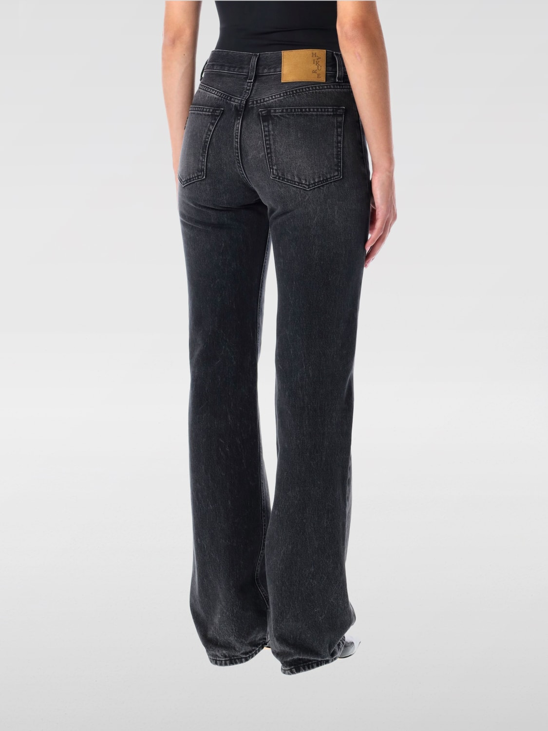 HAIKURE JEANS: Jeans straight Haikure in denim , Nero - Img 2