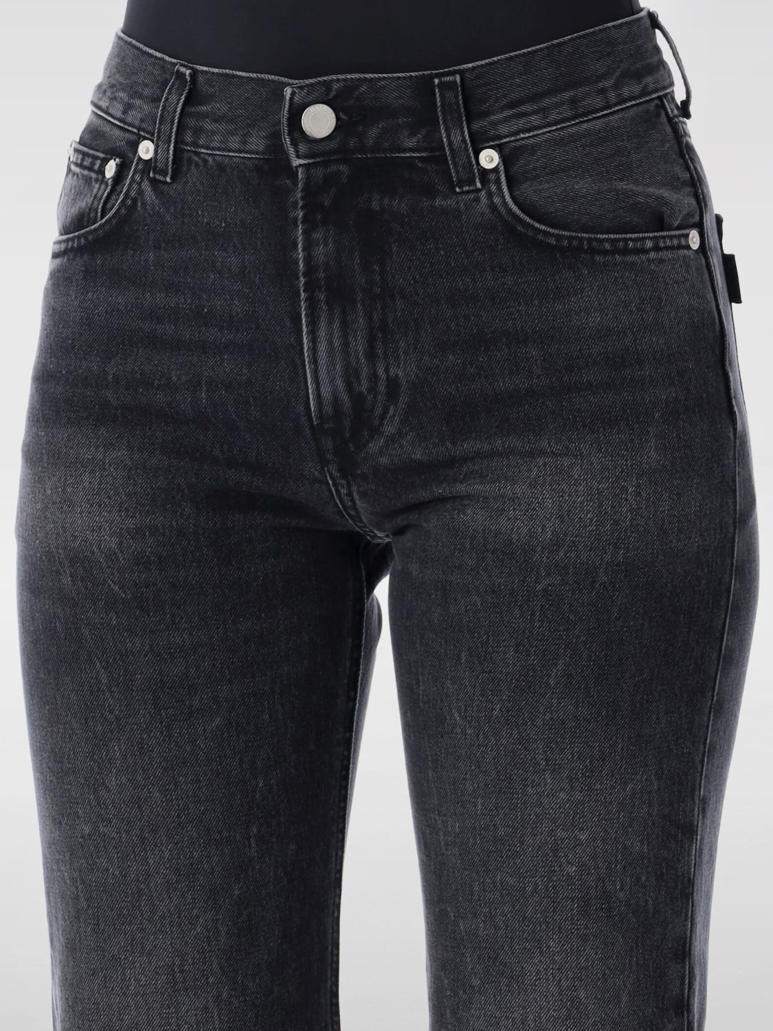 HAIKURE JEANS: Jeans straight Haikure in denim , Nero - Img 3