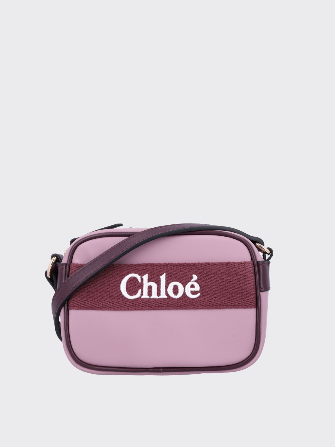 CHLOÉ BORSA: Borsa Chloé in tessuto sintetico , Viola - Img 1