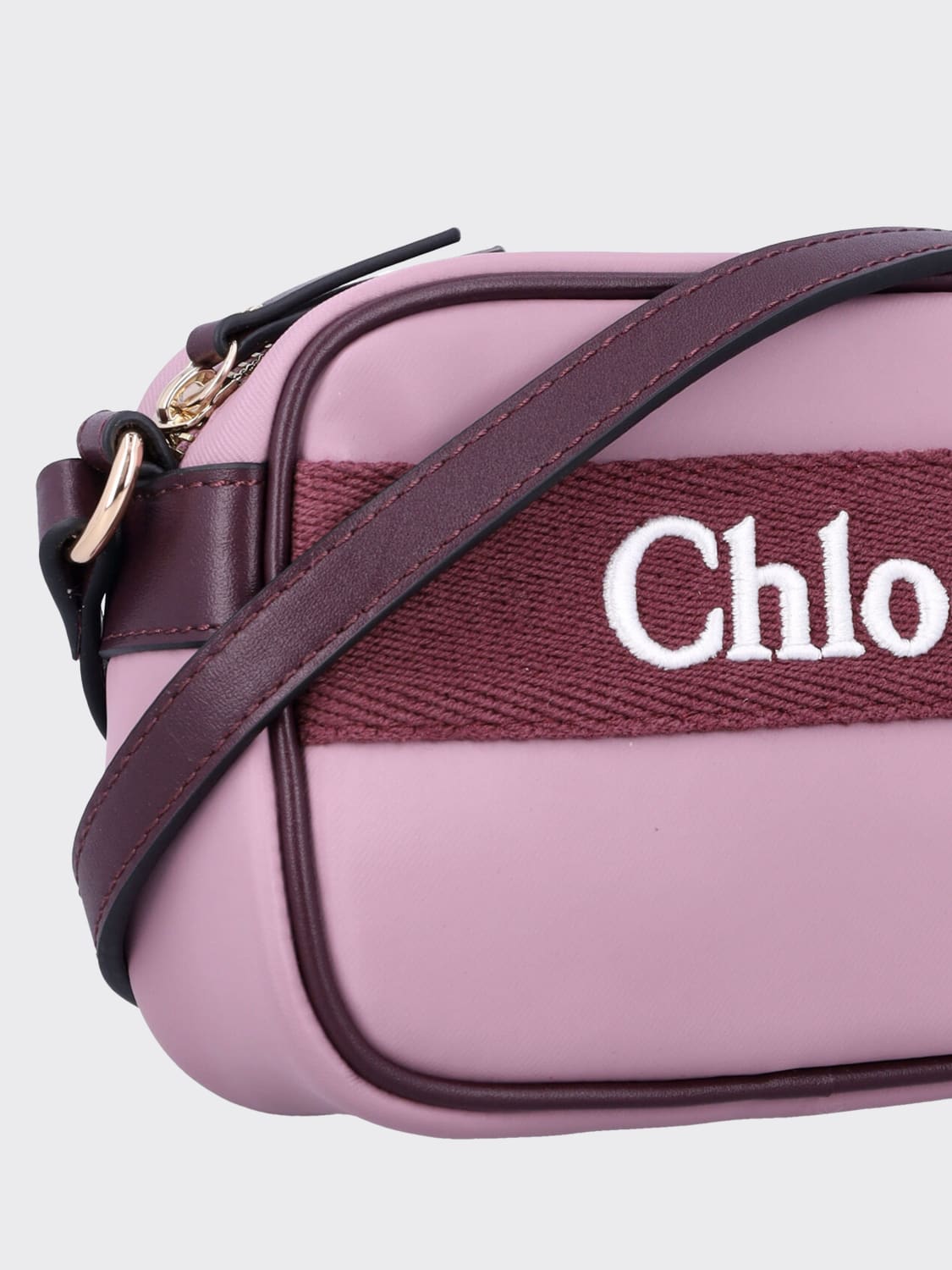 CHLOÉ BORSA: Borsa Chloé in tessuto sintetico , Viola - Img 3