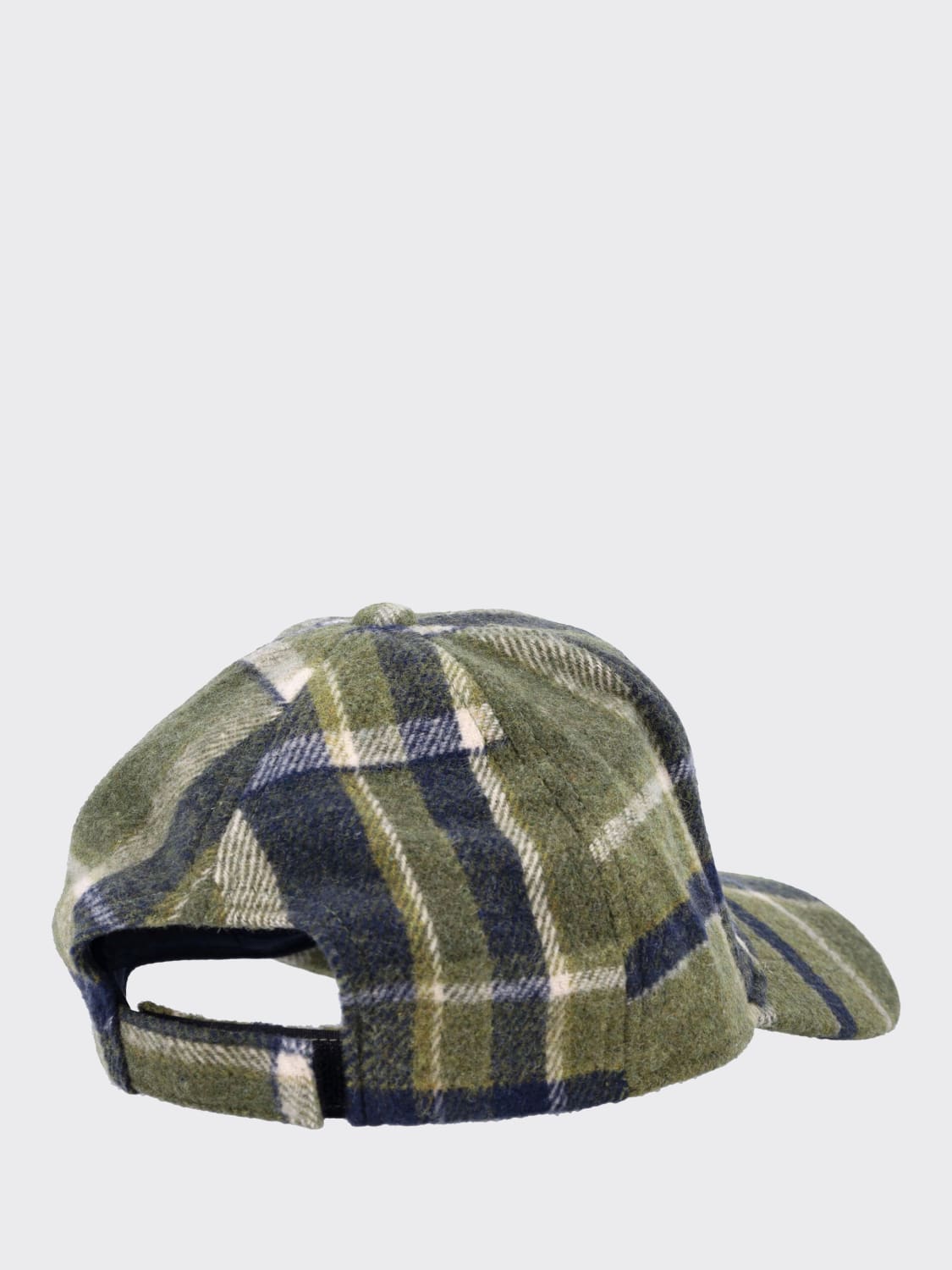 CHLOÉ CAPPELLO: Cappello Chloé in poliestere stampa tartan , Verde - Img 2