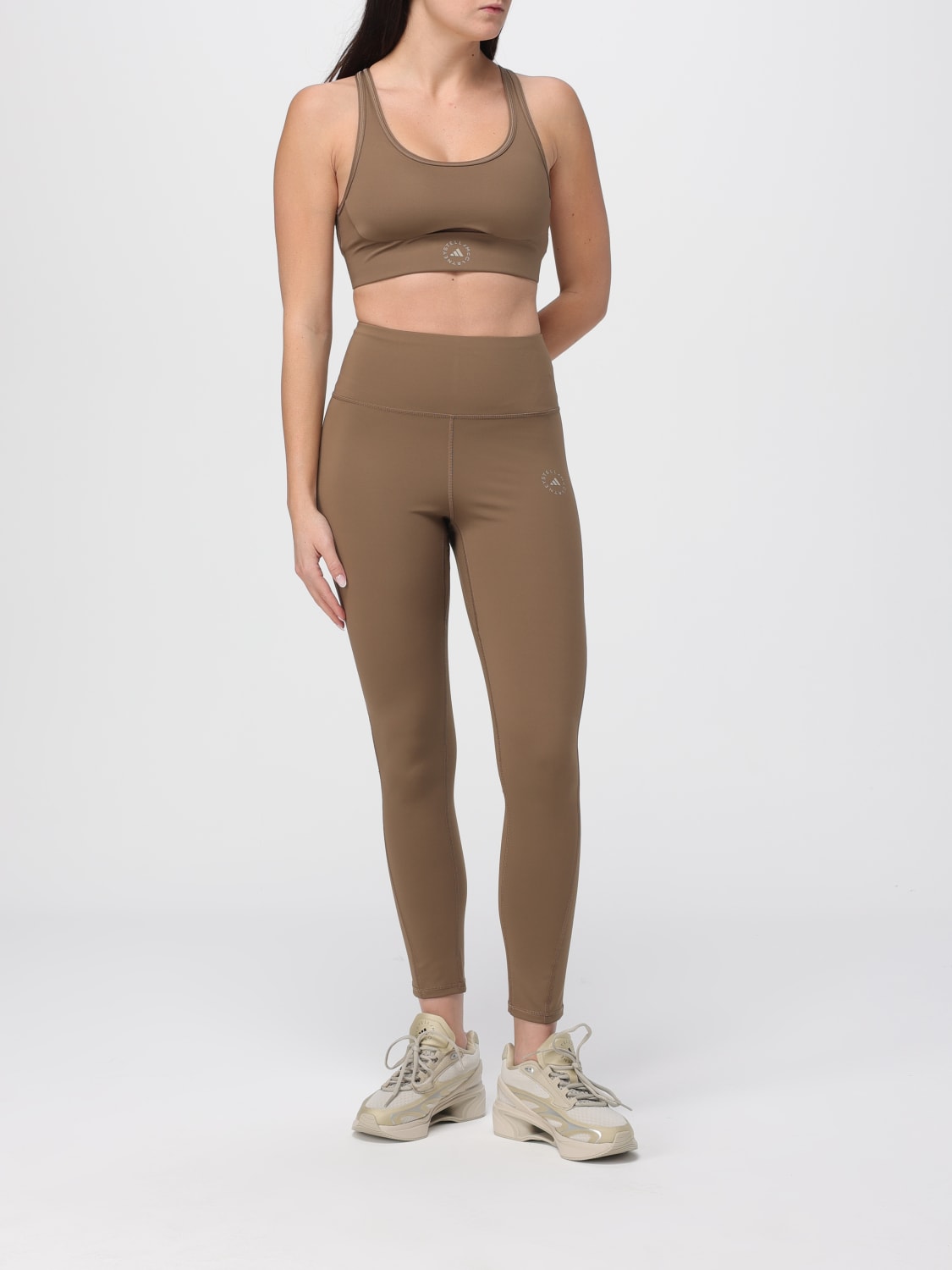 ADIDAS BY STELLA MCCARTNEY TOP: Lingerie femme Adidas by Stella McCartney, Marron - Img 2