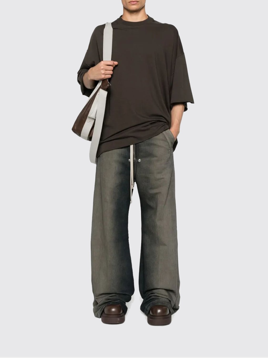 RICK OWENS DRKSHDW T-SHIRT: T-shirt men Rick Owens Drkshdw, Grey - Img 2