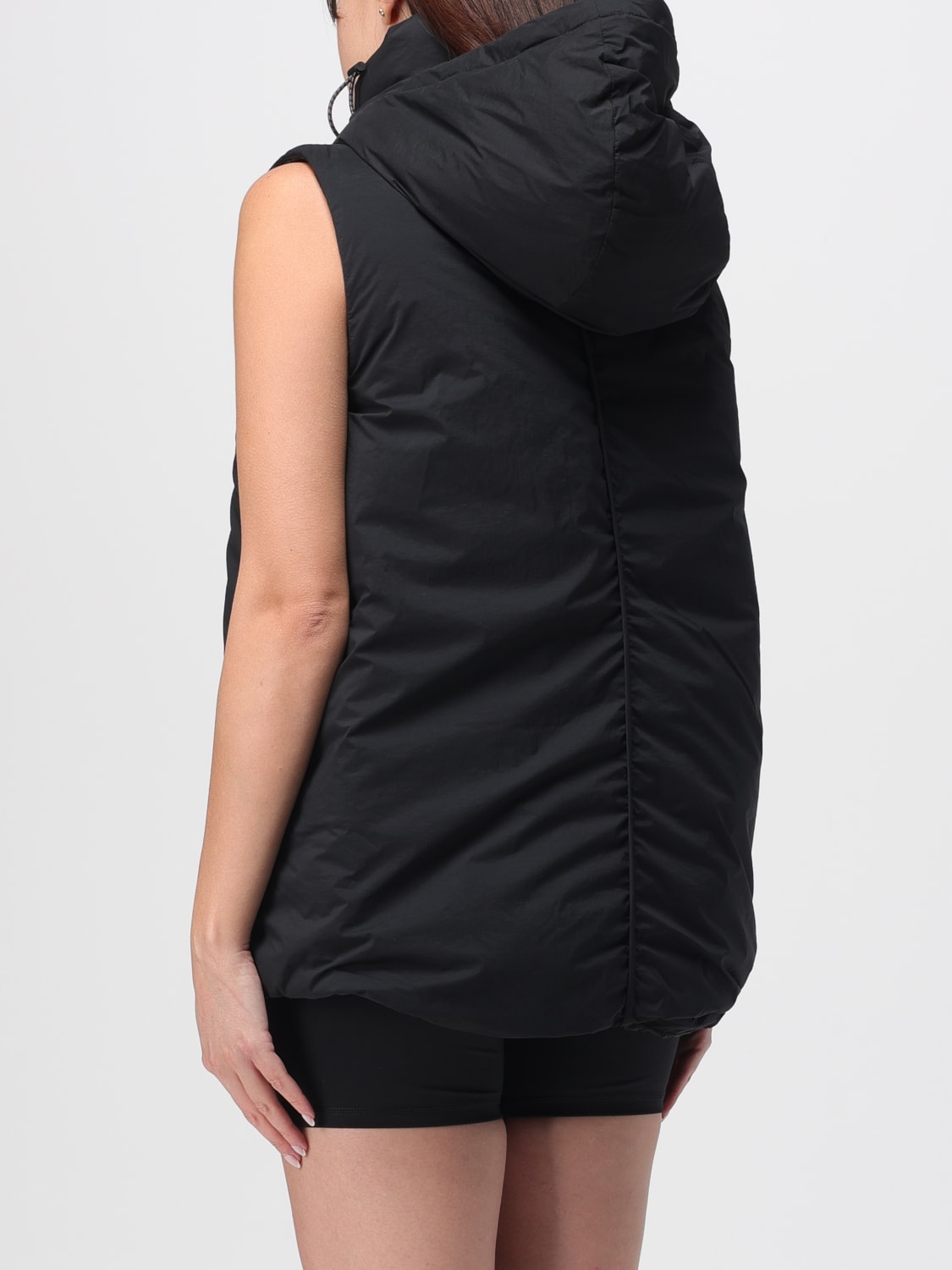 ADIDAS BY STELLA MCCARTNEY GILET: Gilet Adidas by Stella McCartney con cappuccio, Nero - Img 3