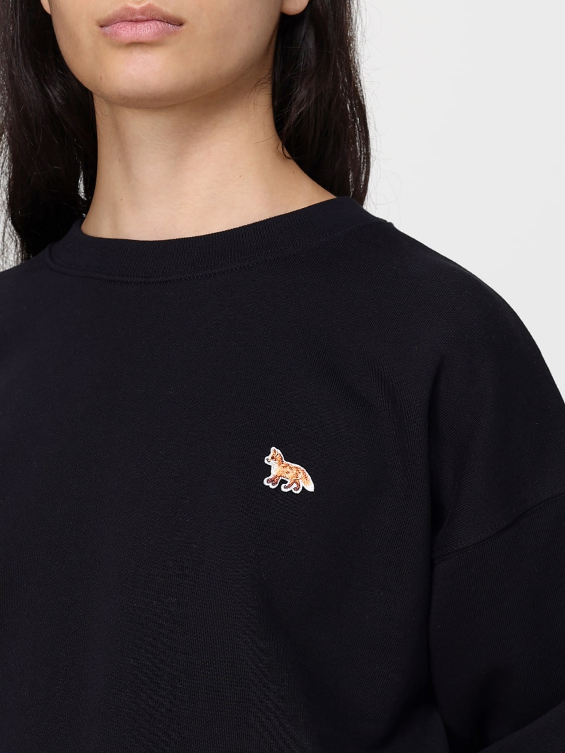 MAISON KITSUNÉ SWEAT-SHIRT: Pull femme Maison KitsunÉ, Noir - Img 3