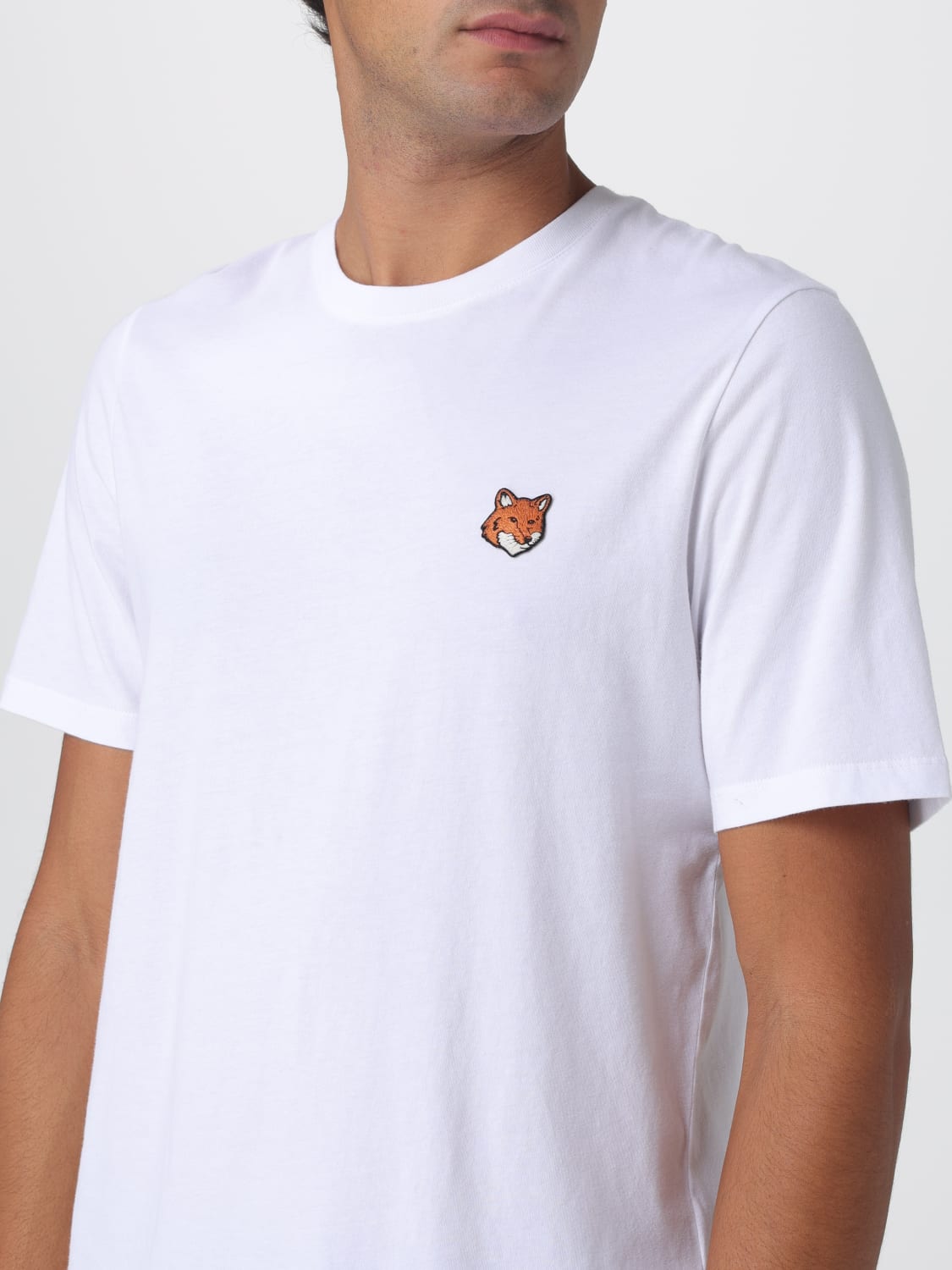 MAISON KITSUNÉ CAMISETA: Polo hombre Maison KitsunÉ, Blanco - Img 3