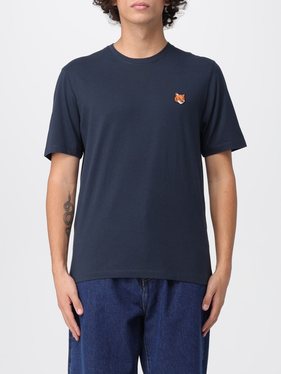 MAISON KITSUNÉ T-SHIRT: Polo homme Maison KitsunÉ, Bleu - Img 1