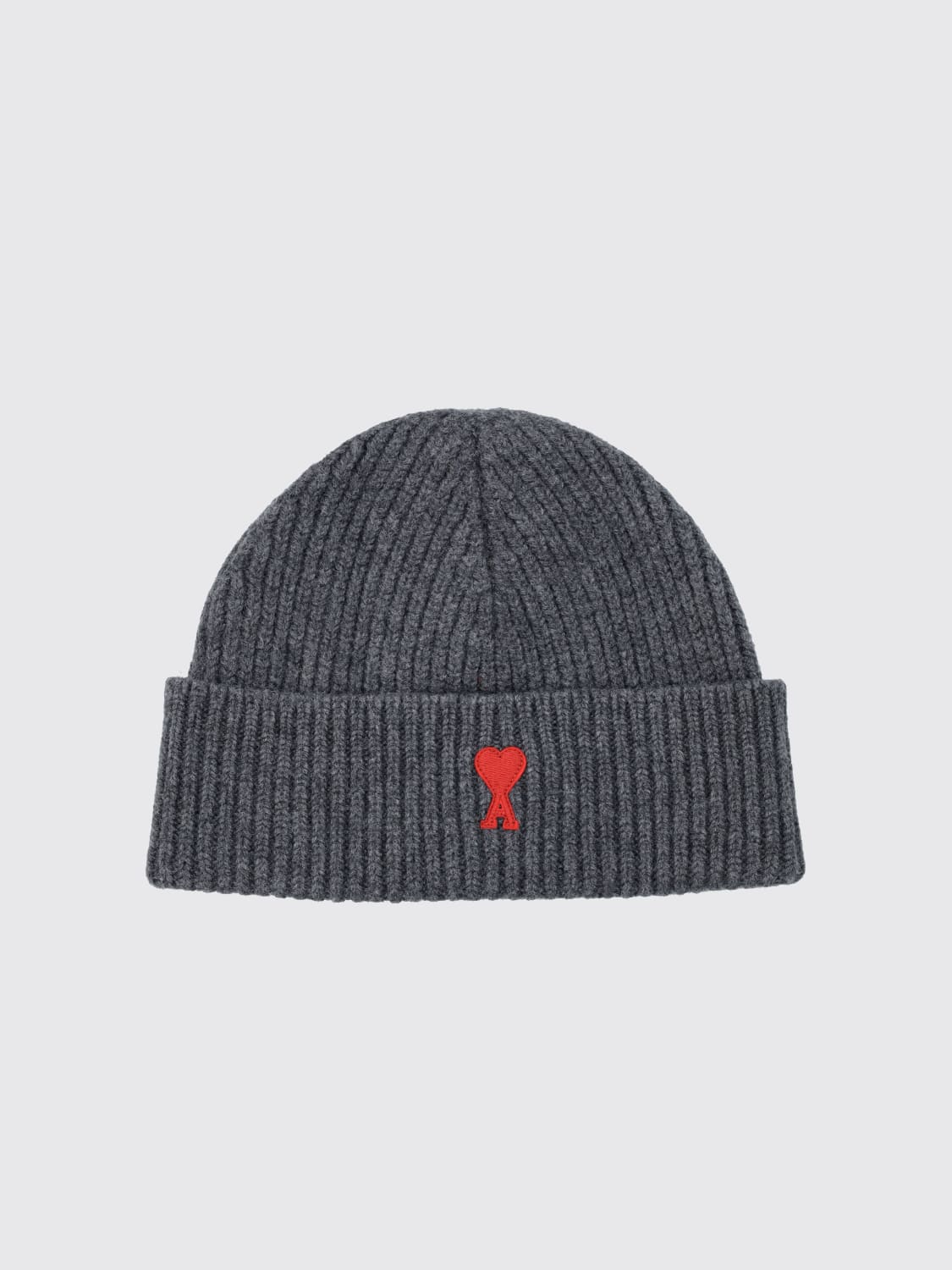 AMI PARIS HAT: Hat men Ami Paris, Grey - Img 1