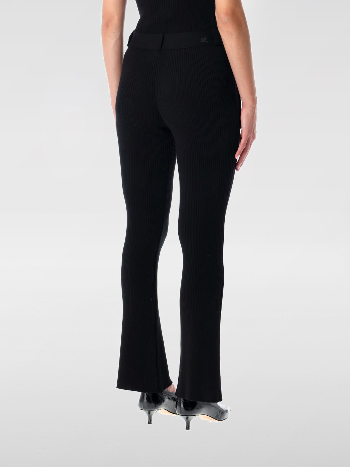 COURRÈGES PANTS: Pants woman CourrÈges, Black - Img 2