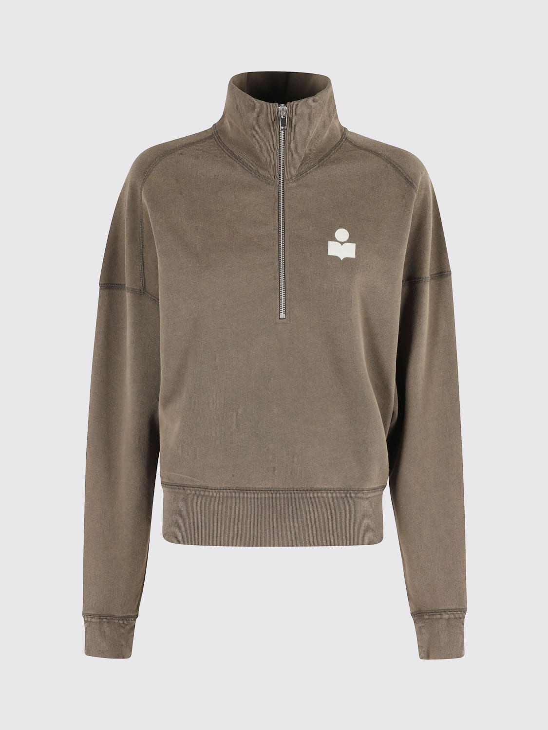 ISABEL MARANT ETOILE SWEATSHIRT: Sweatshirt woman Isabel Marant Etoile, Brown - Img 1