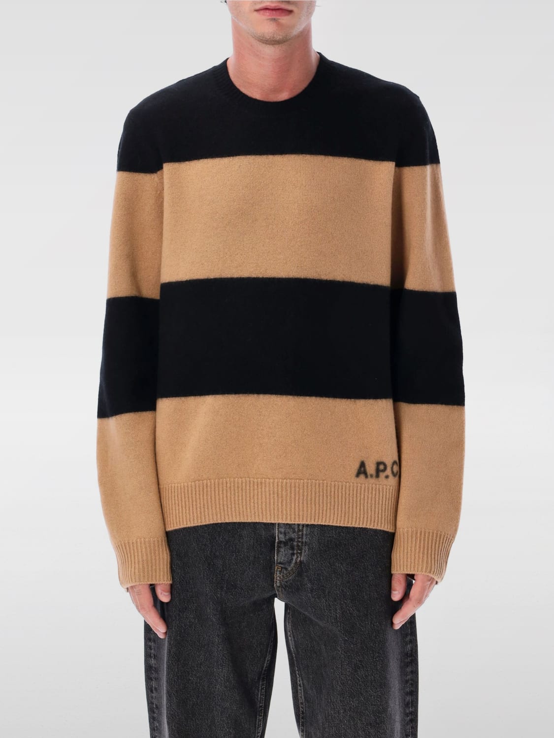 A.P.C. PULLOVER: Pullover herren A.P.C., Schwarz - Img 1