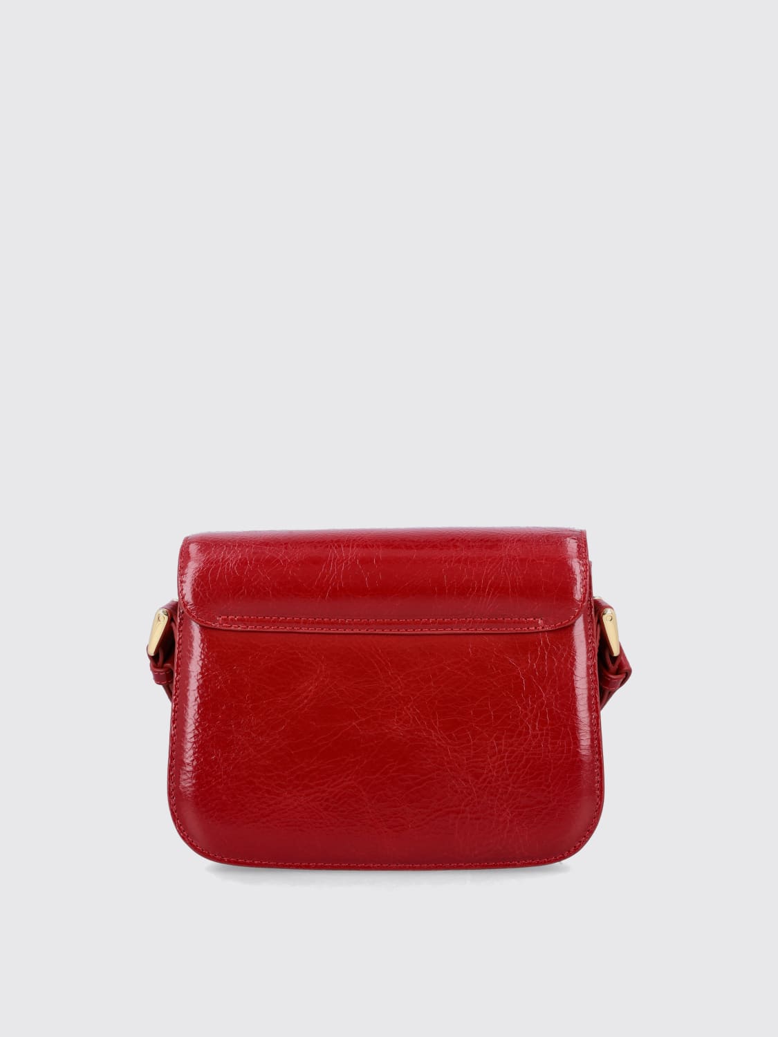 A.P.C. BORSA MINI: Borsa Small Grace A.P.C. in pelle cracklè , Rosso - Img 2