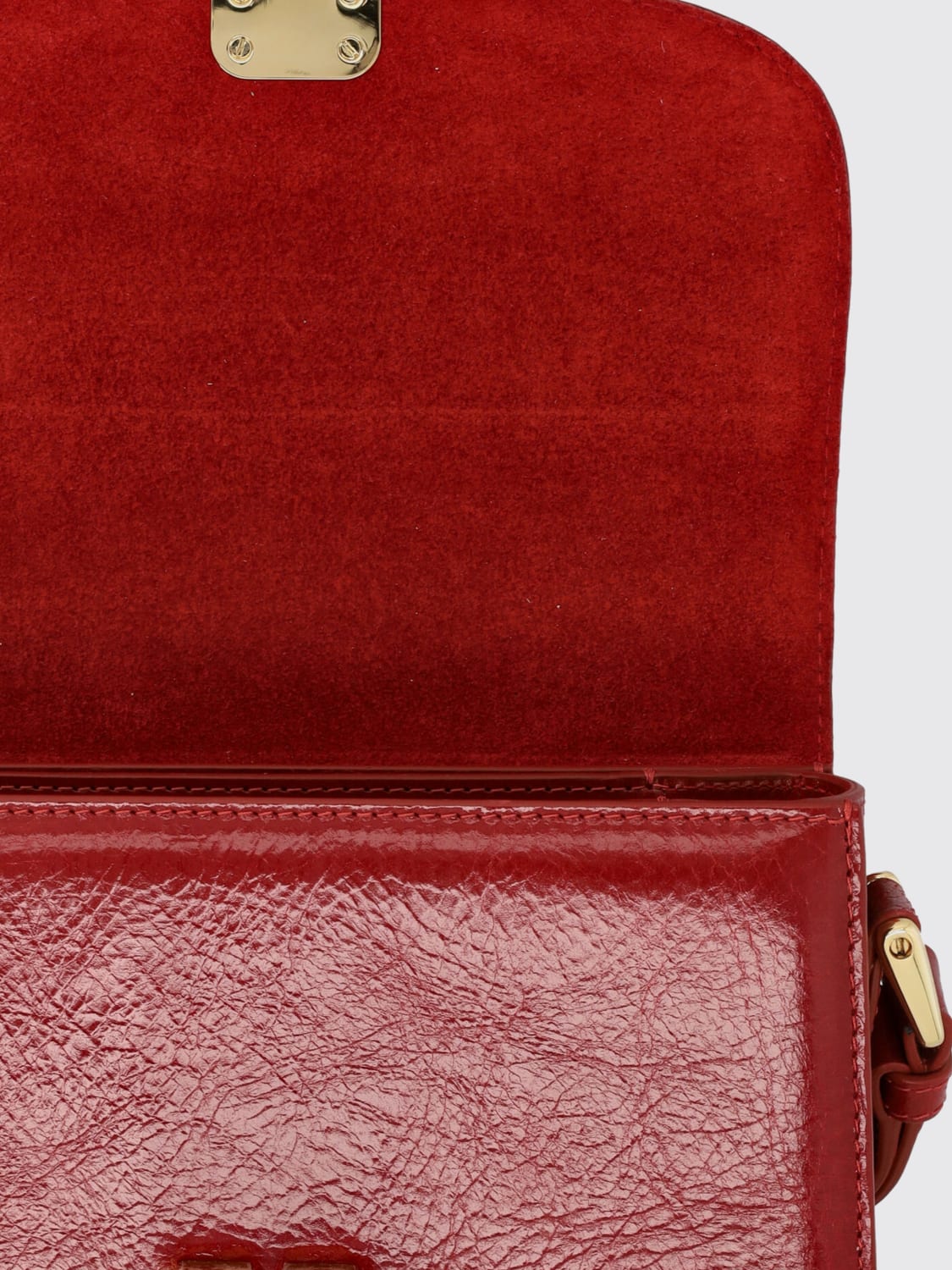 A.P.C. BORSA MINI: Borsa Small Grace A.P.C. in pelle cracklè , Rosso - Img 5
