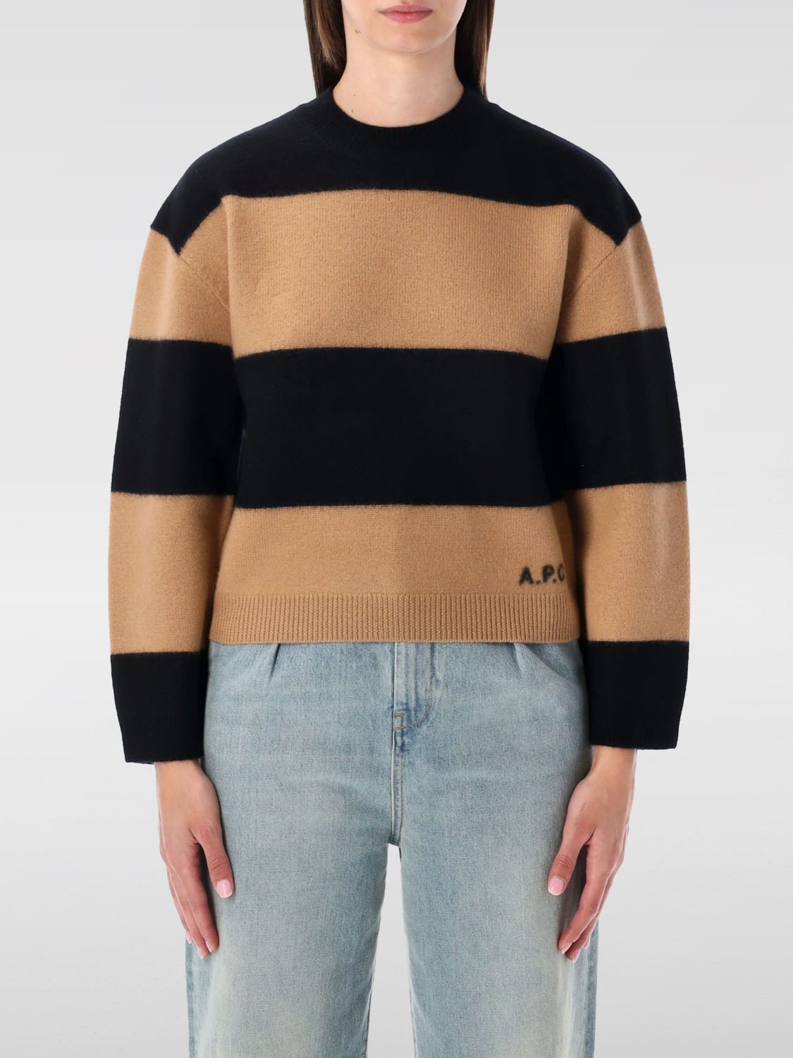 A.P.C. SWEATER: Sweater woman A.P.C., Black - Img 1