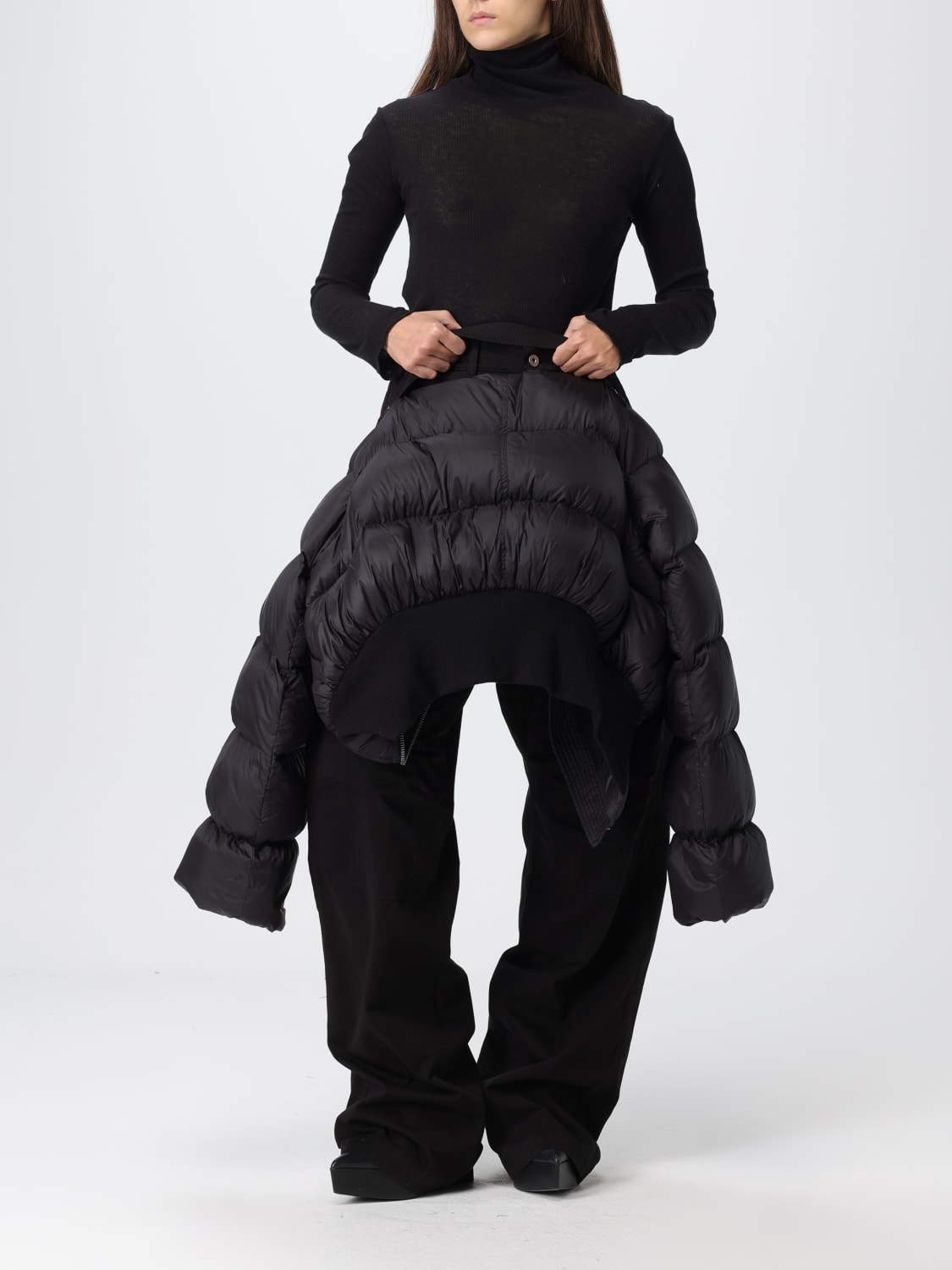 RICK OWENS CHAQUETA: Abrigo mujer Rick Owens, Negro - Img 2
