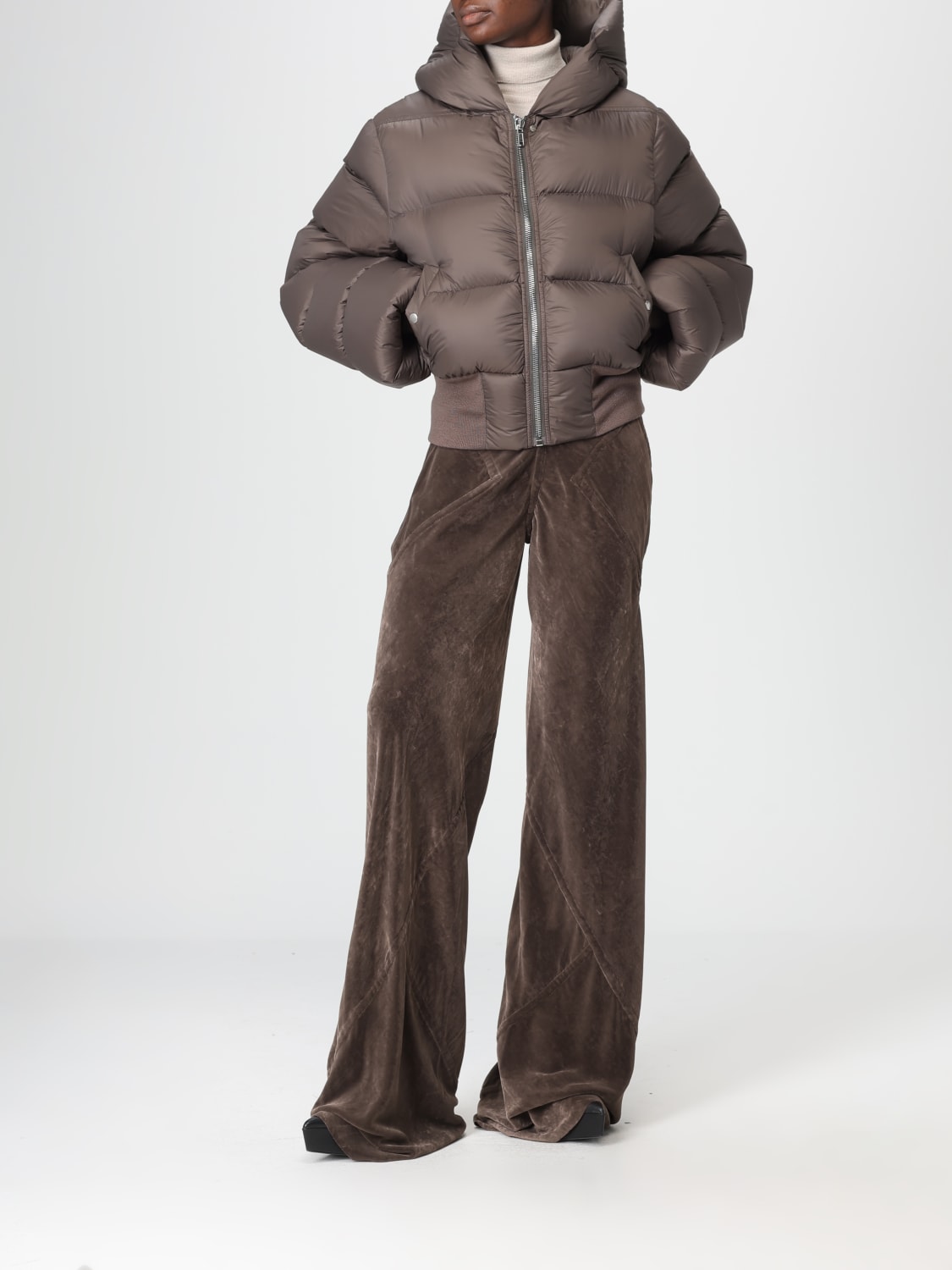 RICK OWENS VESTE: Manteau femme Rick Owens, Gris - Img 2